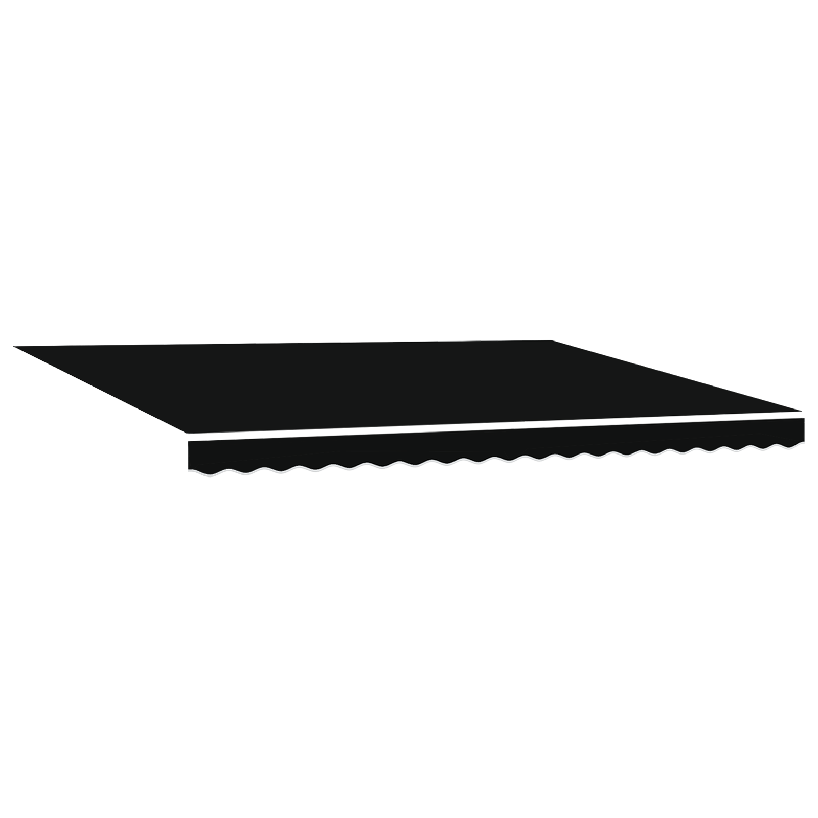 vidaXL Cortina Retractabilă Negru 450 × 300 cm țesătură vidaXL Cortina Retractabilă Negru 450 × 300 cm țesătură