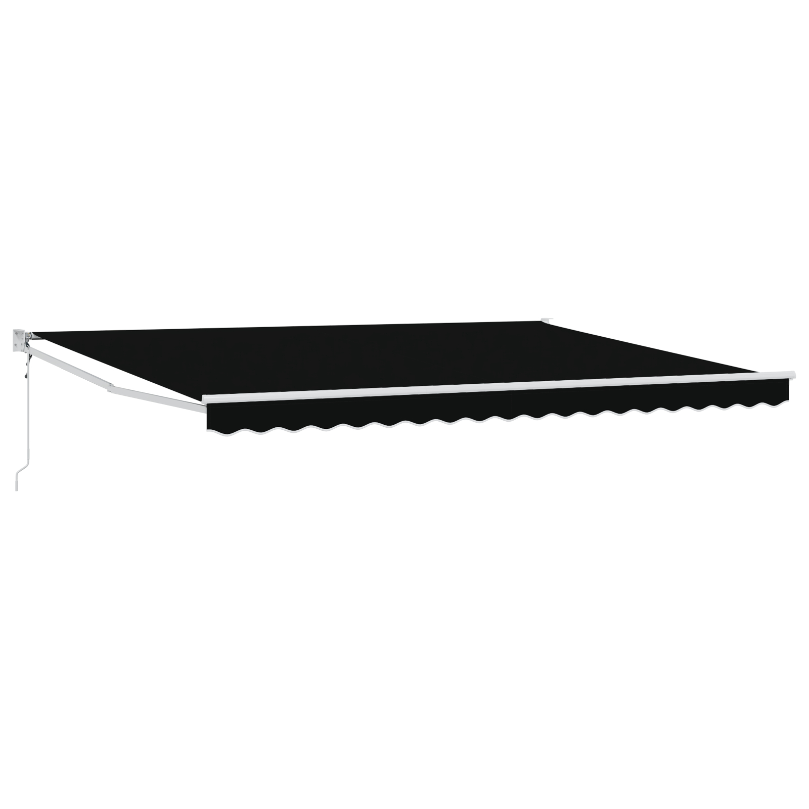 vidaXL Cortina Retractabilă Negru 450 × 300 cm Poliester și metal vidaXL Cortina Retractabilă Negru 450 × 300 cm Poliester și metal