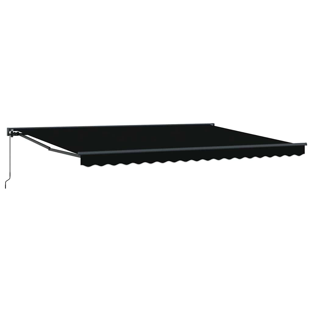 vidaXL Cortina Retractabilă Negru 450 × 300 cm Poliester și metal