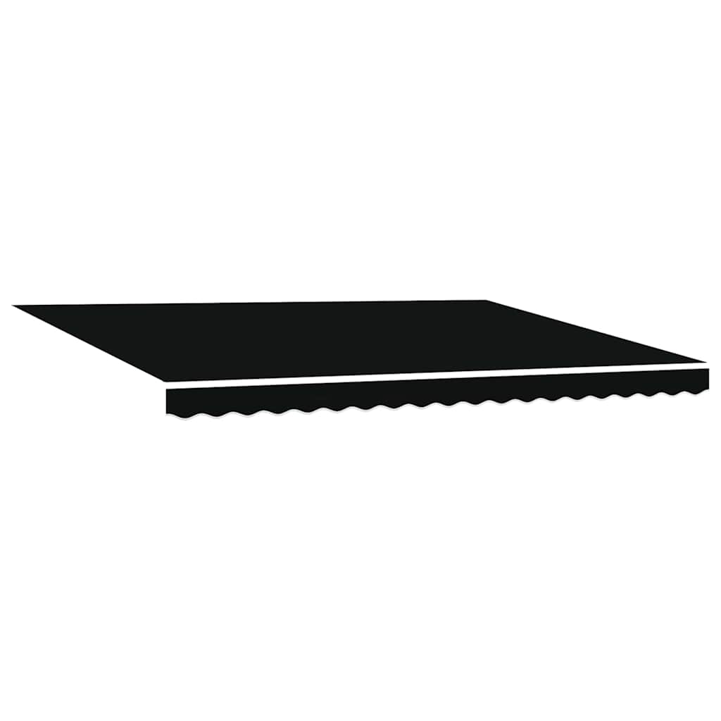 vidaXL Cortina Retractabilă Negru 450 × 300 cm Poliester și metal