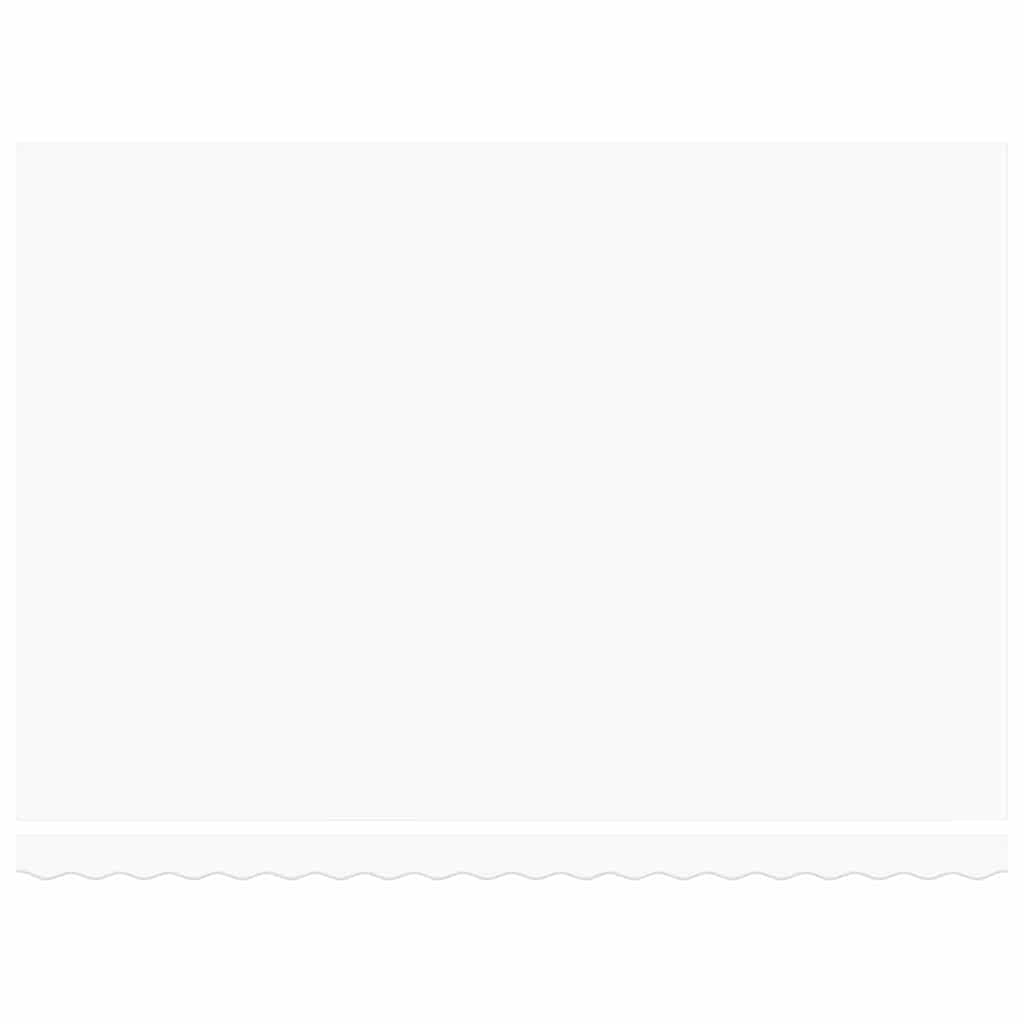 vidaXL Cortina Retractabilă Alb 450 × 300 cm Poliester și metal