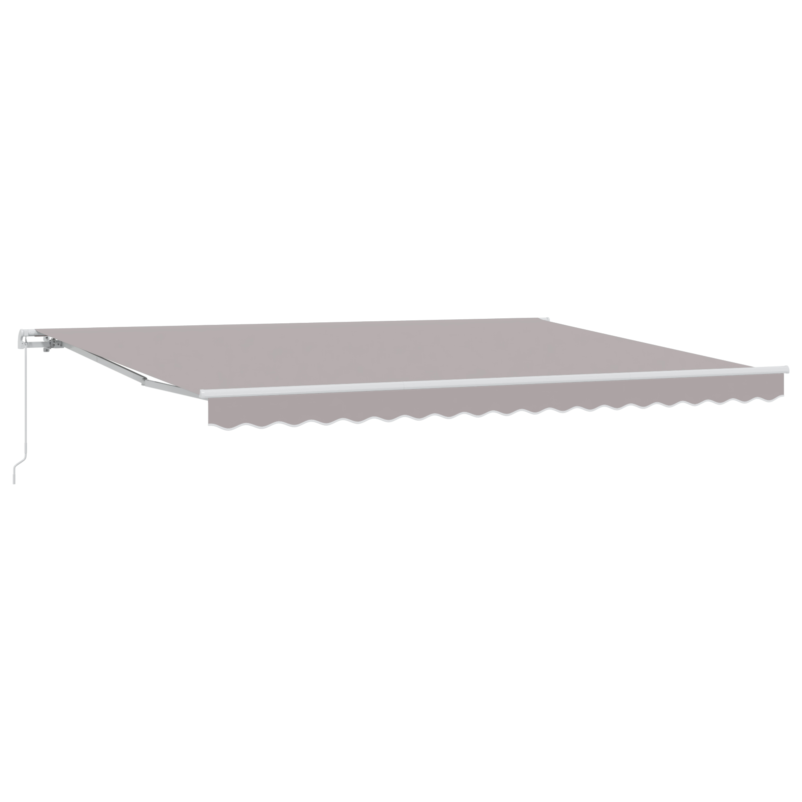 vidaXL Markiza manuală retractabilă gri 450x300 cm vidaXL Markiza manuală retractabilă gri 450x300 cm
