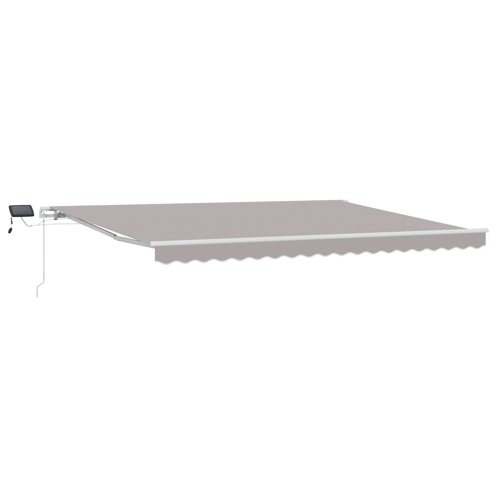 vidaXL Marchiză with Manual Gri deschis 450 × 300 cm Gri deschis