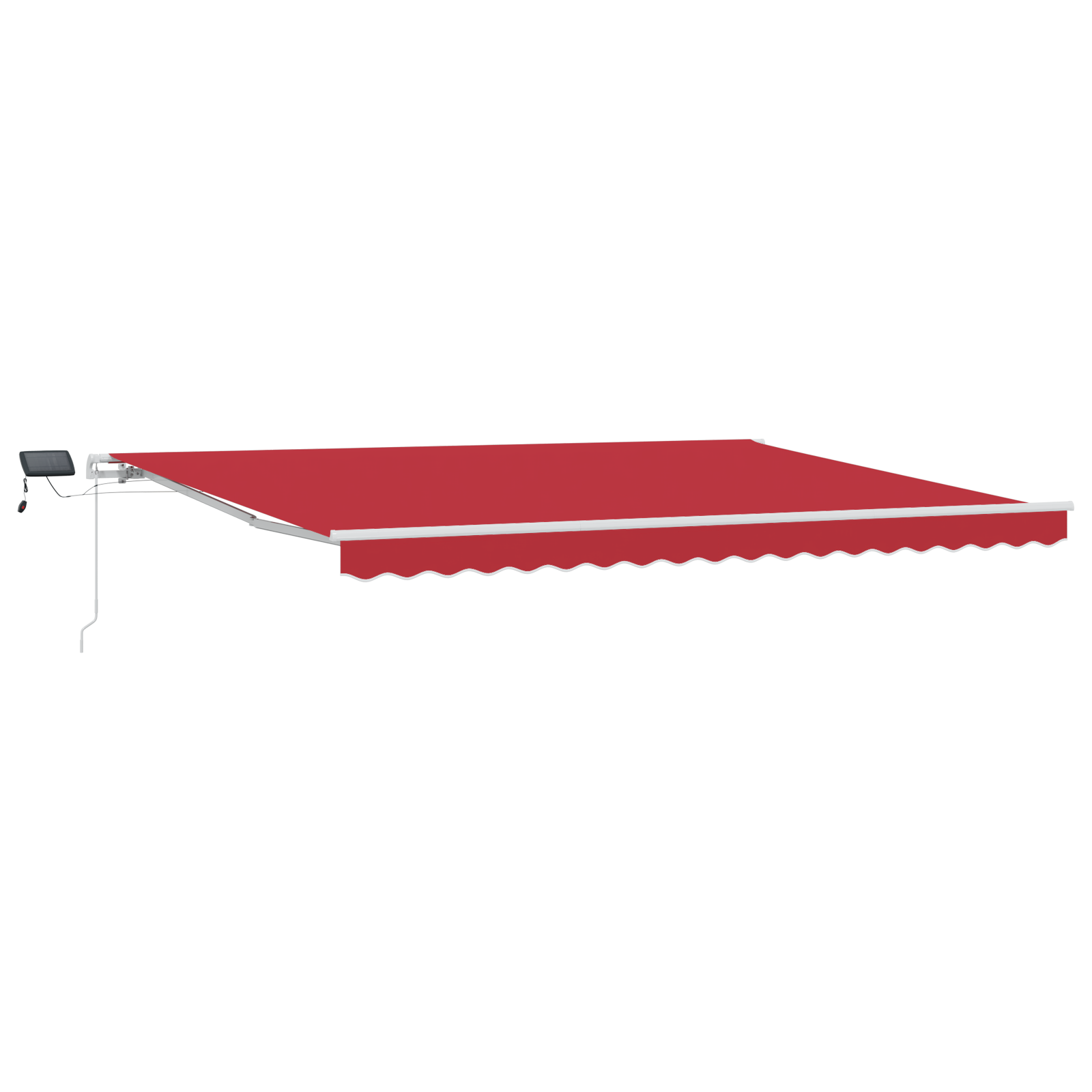 vidaXL Cortina Retractabilă cu Manual 450 × 300 cm Roșu vidaXL Cortina Retractabilă cu Manual 450 × 300 cm Roșu