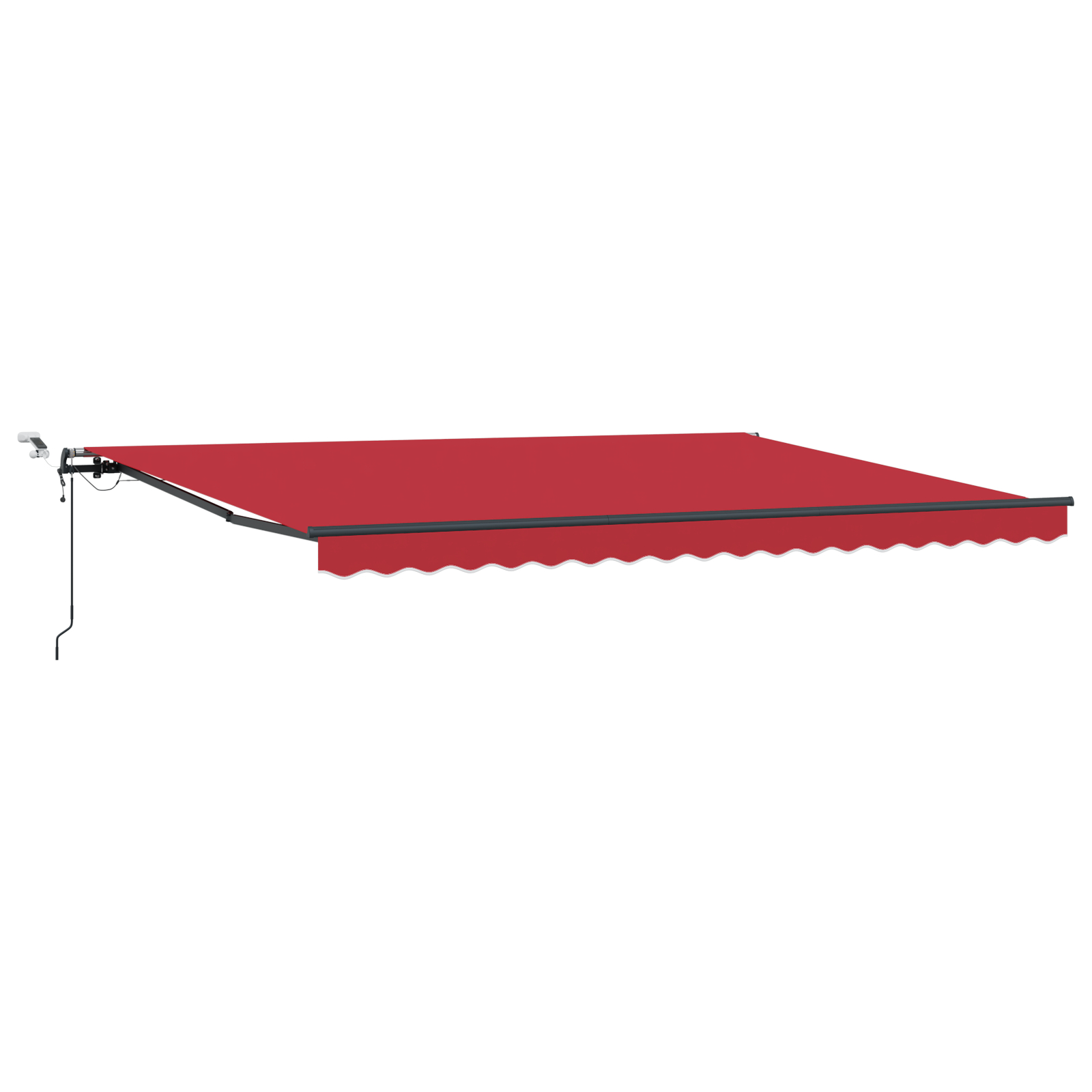 Marciză Retractabilă Automată cu LED Roșie 450x300 cm Marciză Retractabilă Automată cu LED Roșie 450x300 cm