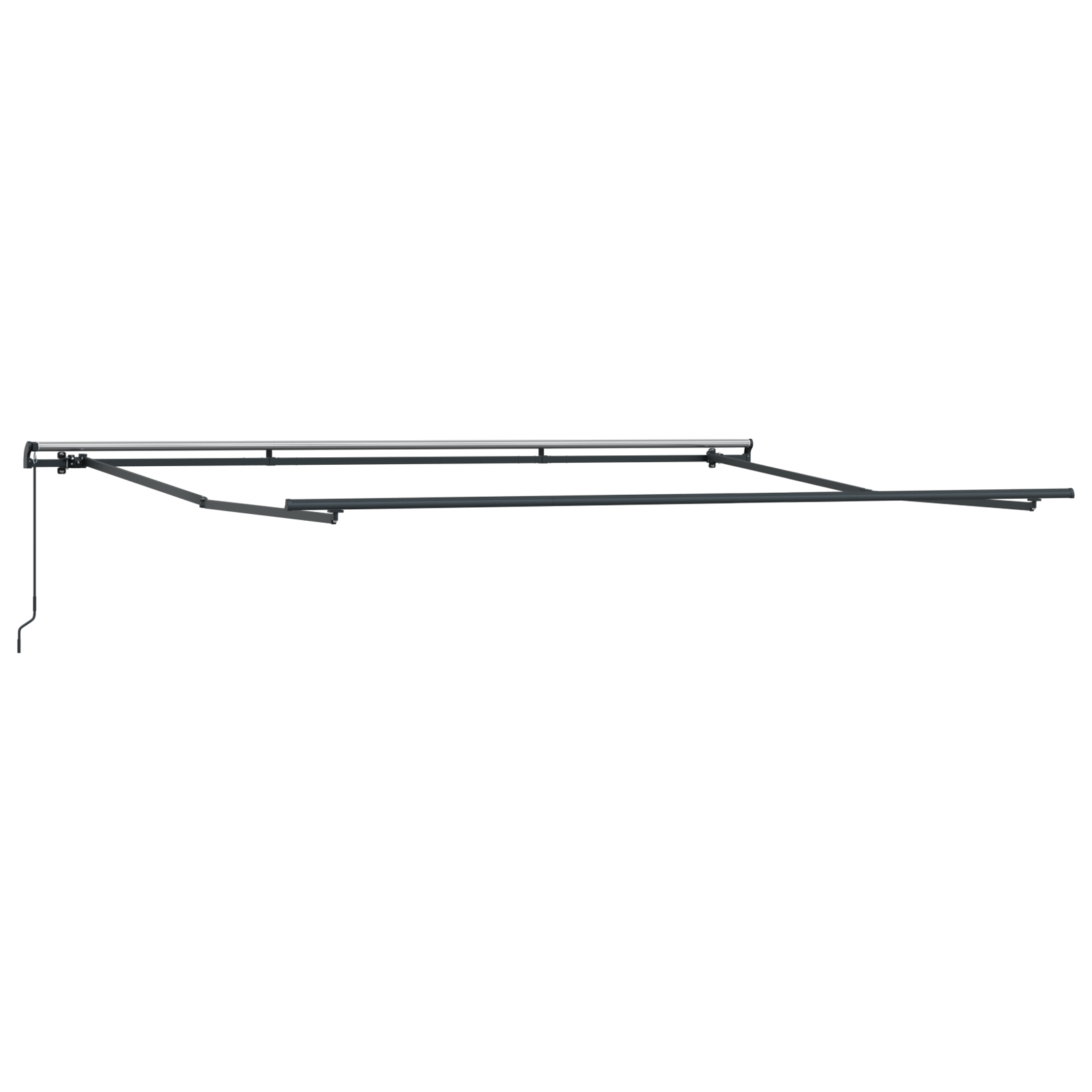 vidaXL Umbrelă galbenă și portocalie galben și portocaliu 450 × 350 cm