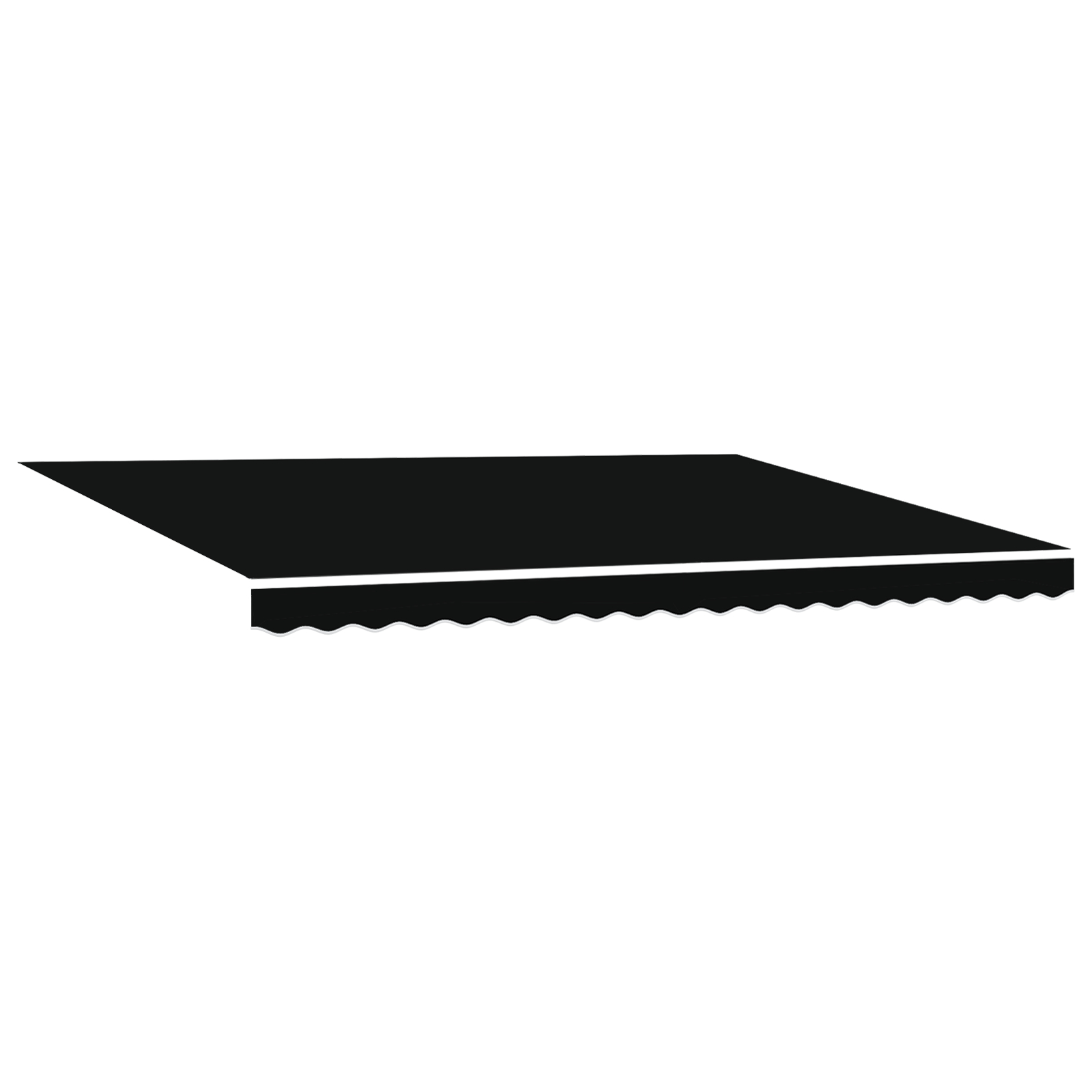 Marchiza Manuală Retractabilă cu LED Neagră 450x350 cm Marchiza Manuală Retractabilă cu LED Neagră 450x350 cm