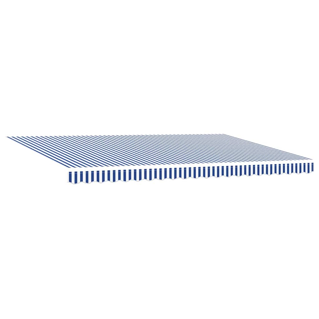 vidaXL Cortina Retractabilă Albastru și Alb 500 × 300 cm
