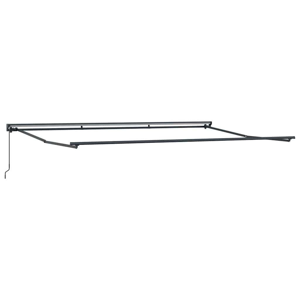 vidaXL Cortina Retractabilă Manual Portocaliu și negru 500 × 300 cm