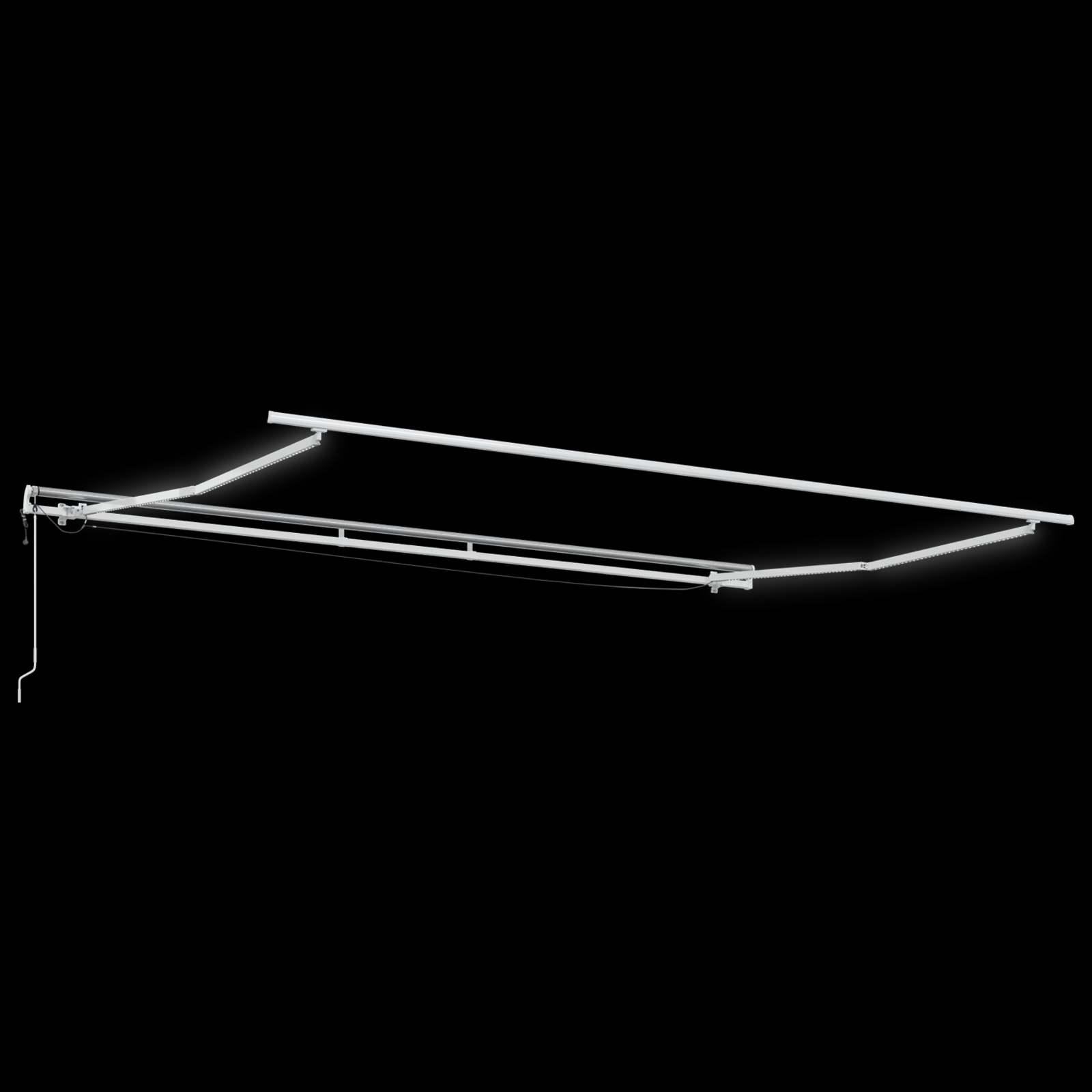 vidaXL Awning retractabil automat cu LED galben și portocaliu 500x300 cm vidaXL Awning retractabil automat cu LED galben și portocaliu 500x300 cm