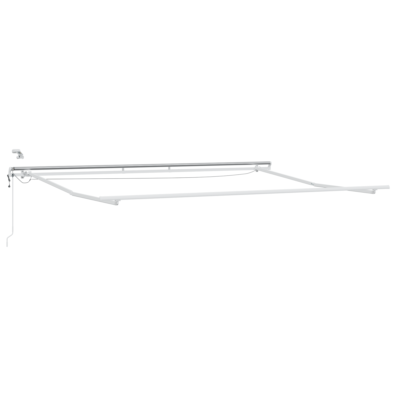 vidaXL Awning retractabil automat cu LED galben și portocaliu 500x300 cm vidaXL Awning retractabil automat cu LED galben și portocaliu 500x300 cm