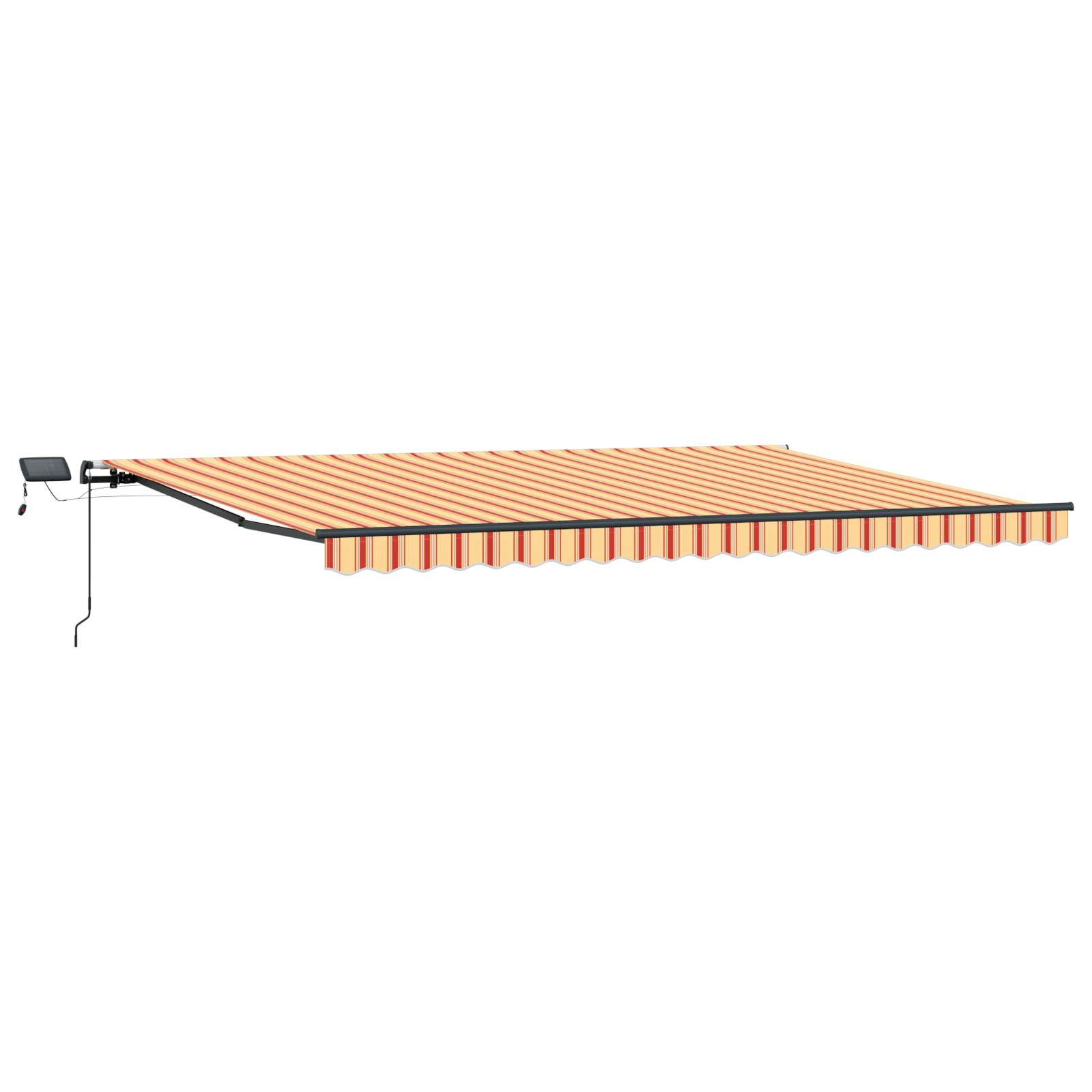 vidaXL Cortina Retractabilă galben și portocaliu 500 × 300 cm țesătură vidaXL Cortina Retractabilă galben și portocaliu 500 × 300 cm țesătură