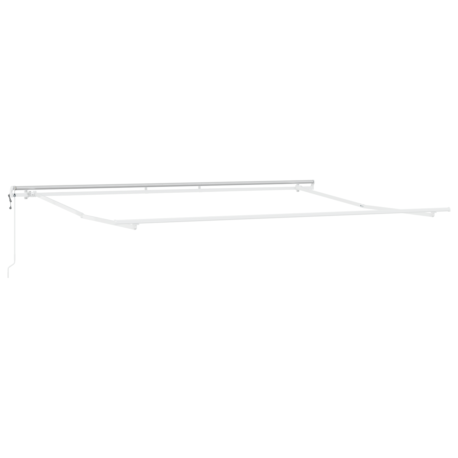 vidaXL Marchiză Retractabilă Roșu și alb 500 × 300 cm Roșu și alb