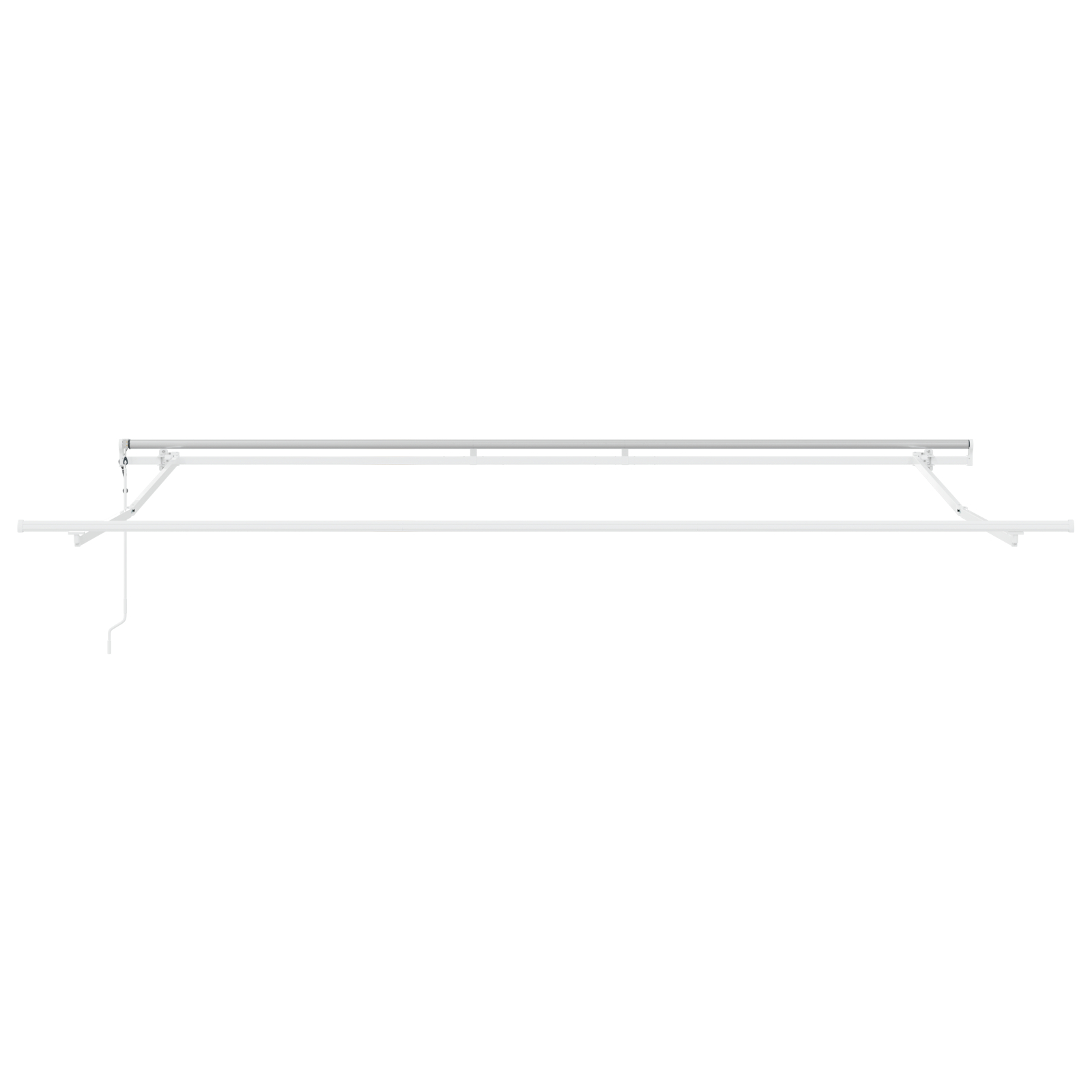 vidaXL Marchiză Retractabilă Roșu și alb 500 × 300 cm Roșu și alb