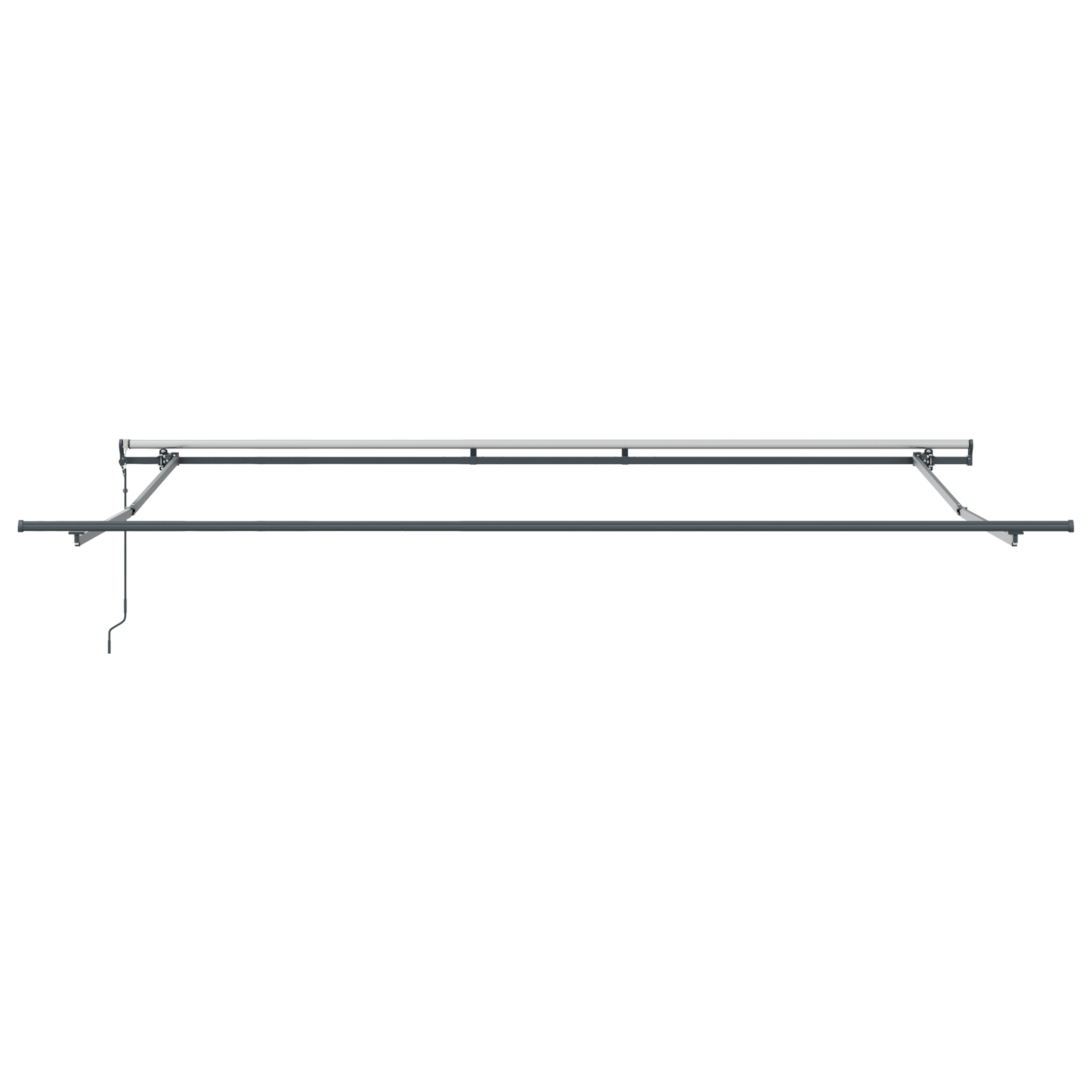 vidaXL Acoperiș retractabil automat dungi roșii și albe, 500 x 300 cm vidaXL Acoperiș retractabil automat dungi roșii și albe, 500 x 300 cm