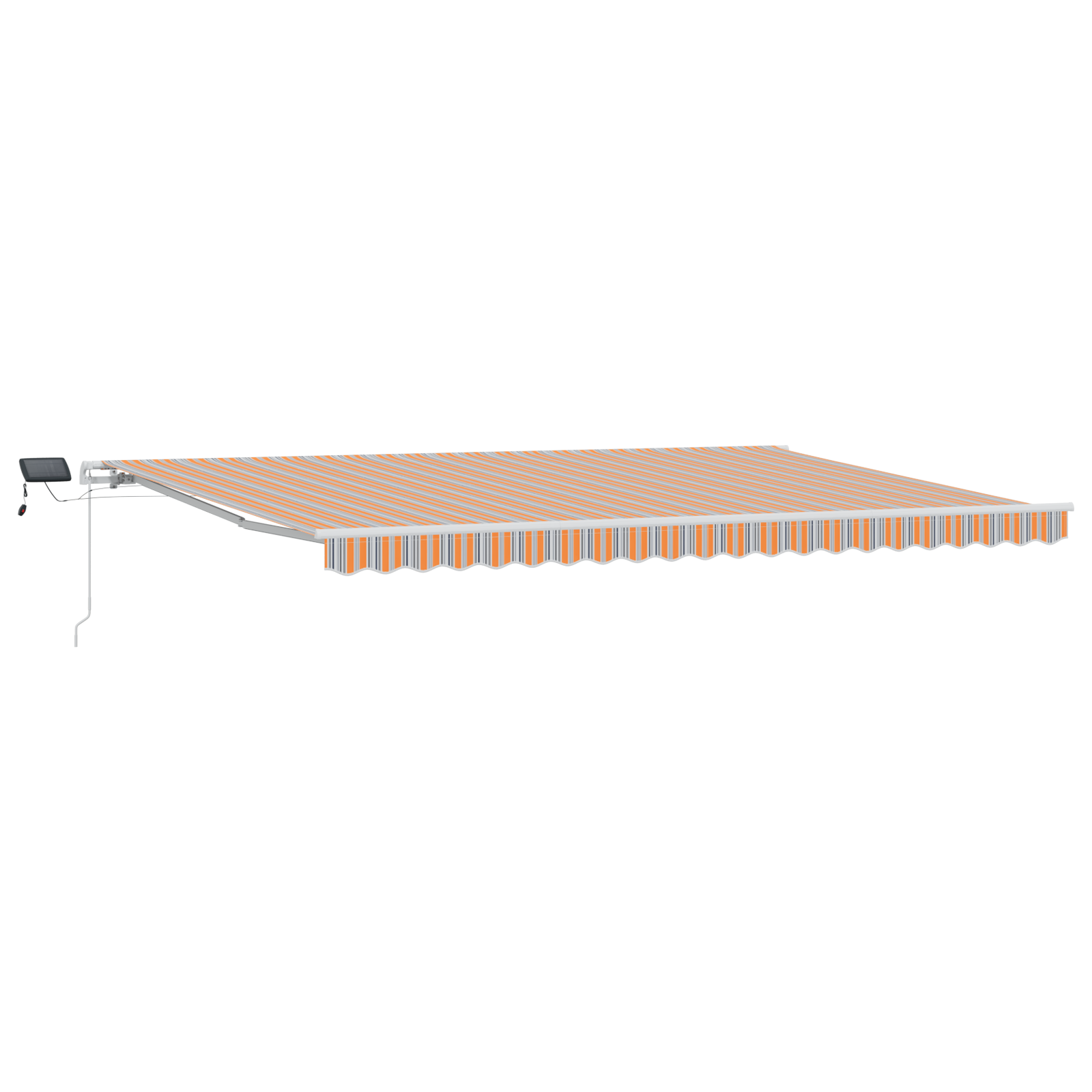 vidaXL markiza retractabilă manuală cu dungi multicolore 500x300 cm
