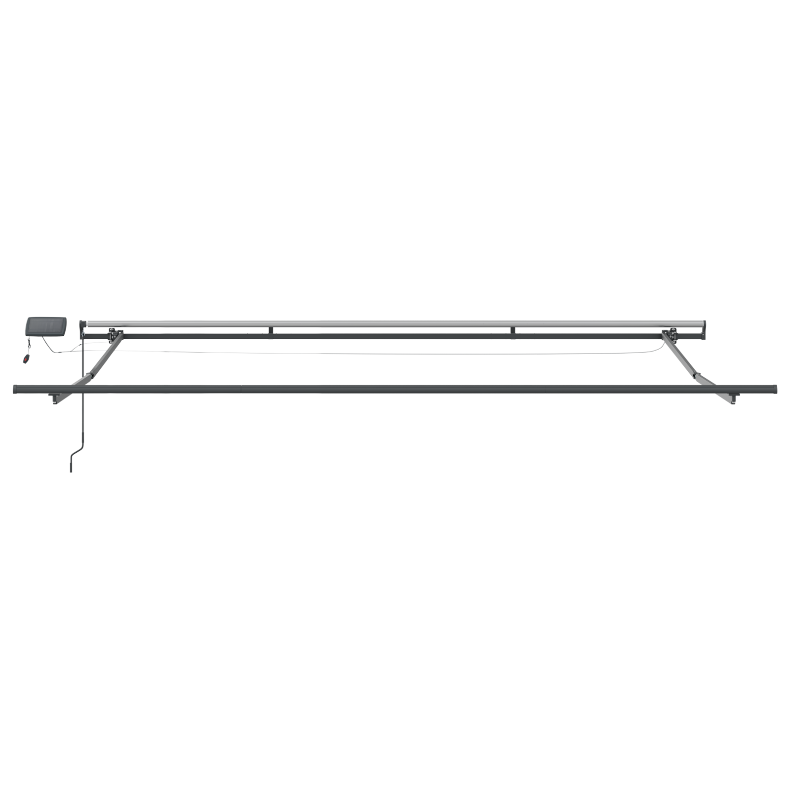 vidaXL Markiză manuală retractabilă cu dungi multicolore 500x300 cm