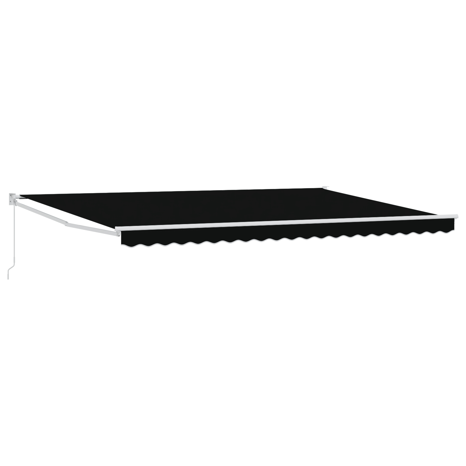 Marchiza retractabilă manuală vidaXL Neagră 500x300 cm Marchiza retractabilă manuală vidaXL Neagră 500x300 cm
