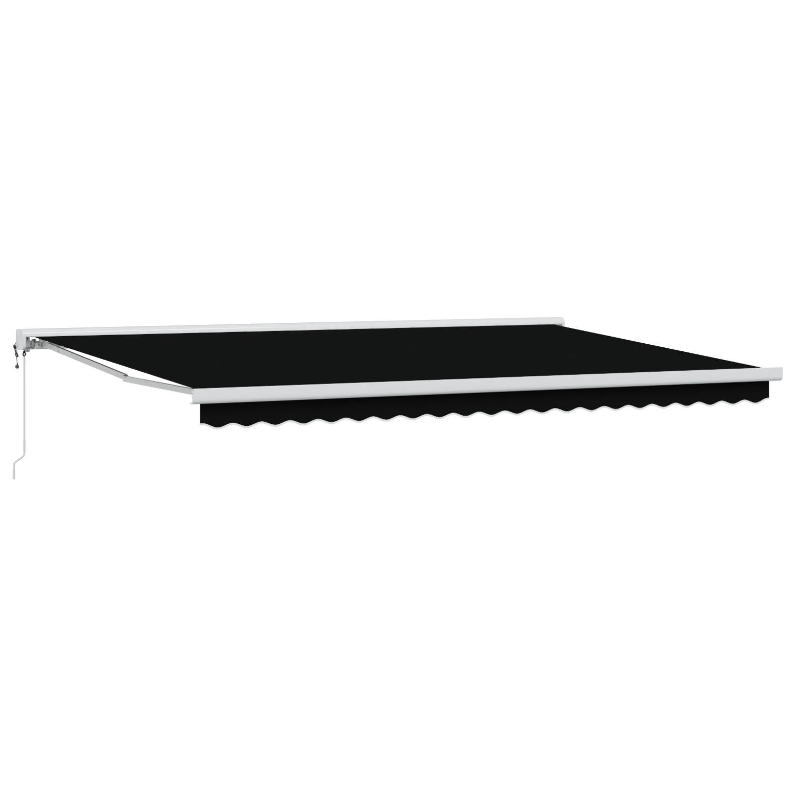 vidaXL Markiză Automată Retractabilă Neagră 500x300 cm
