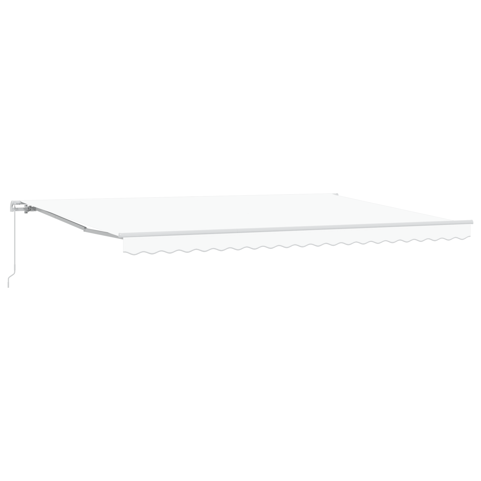 marchiză manuală retractabilă vidaXL Alb 500x300 cm marchiză manuală retractabilă vidaXL Alb 500x300 cm