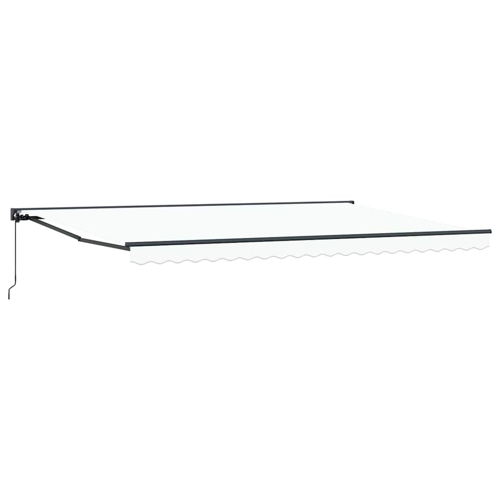 vidaXL Cortina Retractabilă Manual Alb 500x300 cm țesătură vidaXL Cortina Retractabilă Manual Alb 500x300 cm țesătură