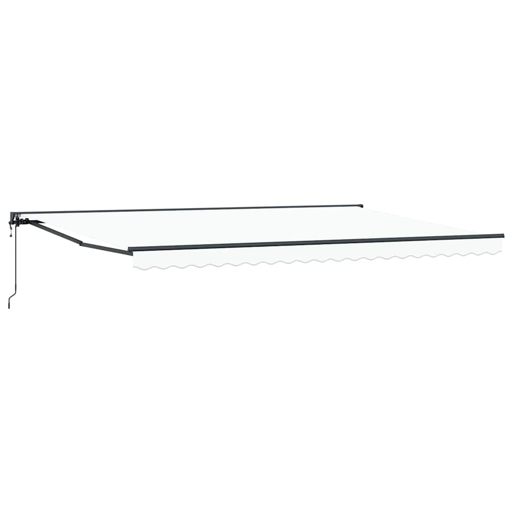vidaXL Cortina Retractabilă Alb 500x300 cm țesătură
