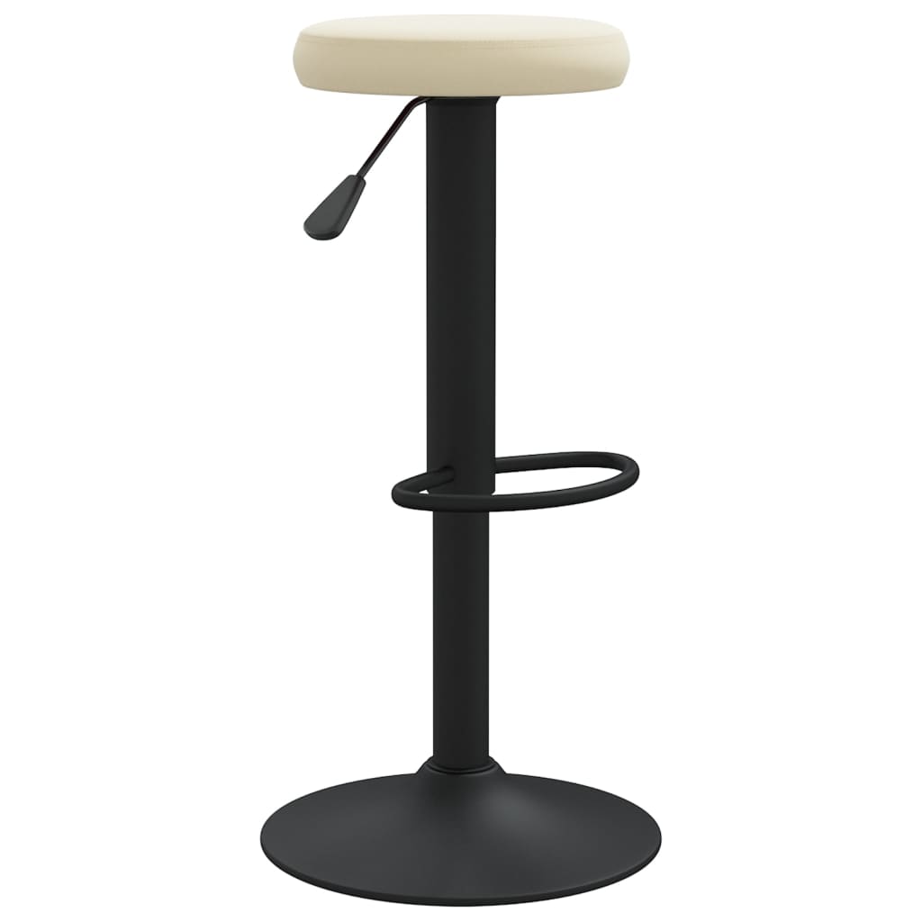 vidaXL Scaune de bar, 2 buc., crem, catifea vidaXL Scaune de bar, 2 buc., crem, catifea