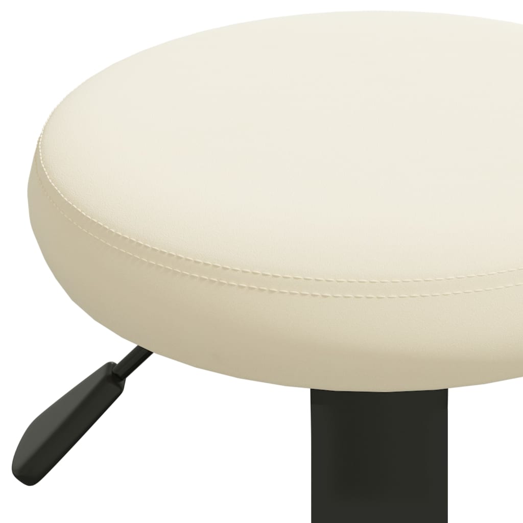 vidaXL Scaune de bar, 2 buc., crem, catifea vidaXL Scaune de bar, 2 buc., crem, catifea