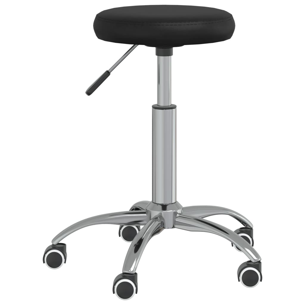vidaXL Scaun de birou pivotant, negru, piele ecologică vidaXL Scaun de birou pivotant, negru, piele ecologică