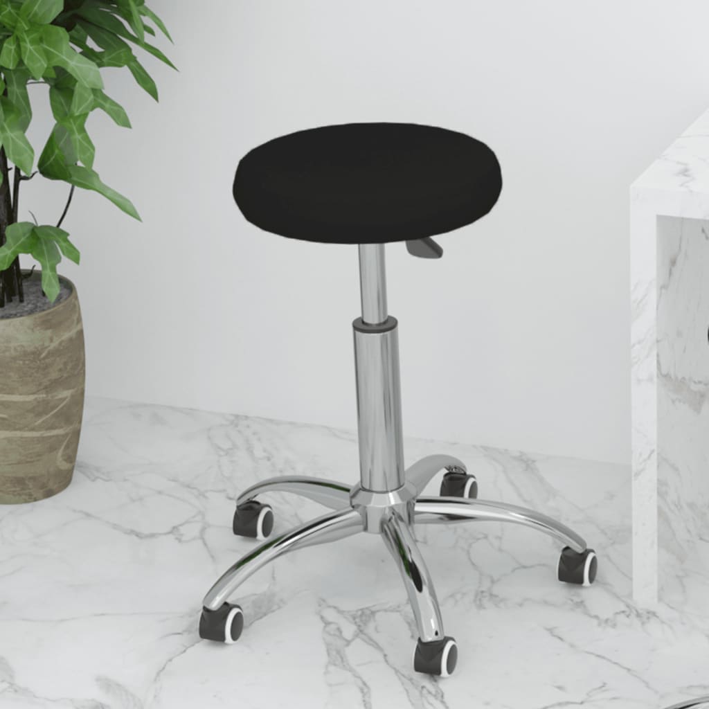 vidaXL Scaun de birou pivotant, negru, piele ecologică vidaXL Scaun de birou pivotant, negru, piele ecologică