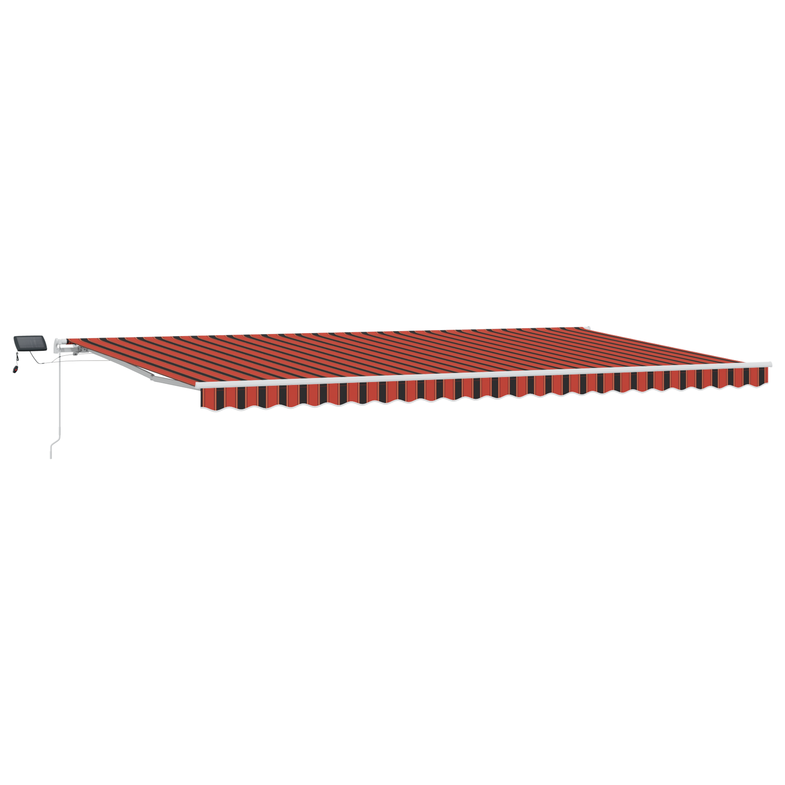 vidaXL Cortina Retractabilă cu Manual 600 × 300 cm portocaliu și maro