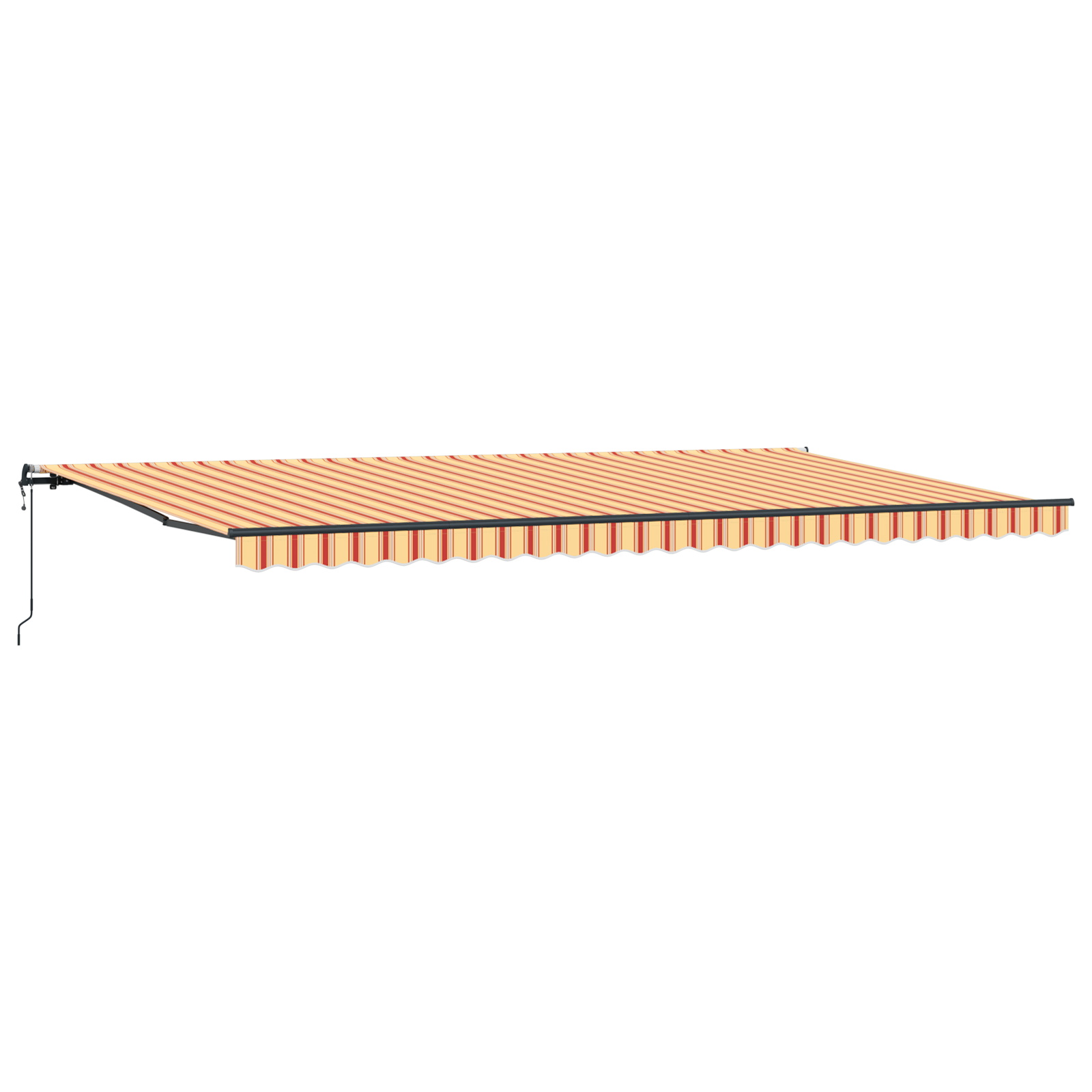 vidaXL Obloane retractabile automate Galben și Portocaliu 600 x 300 cm