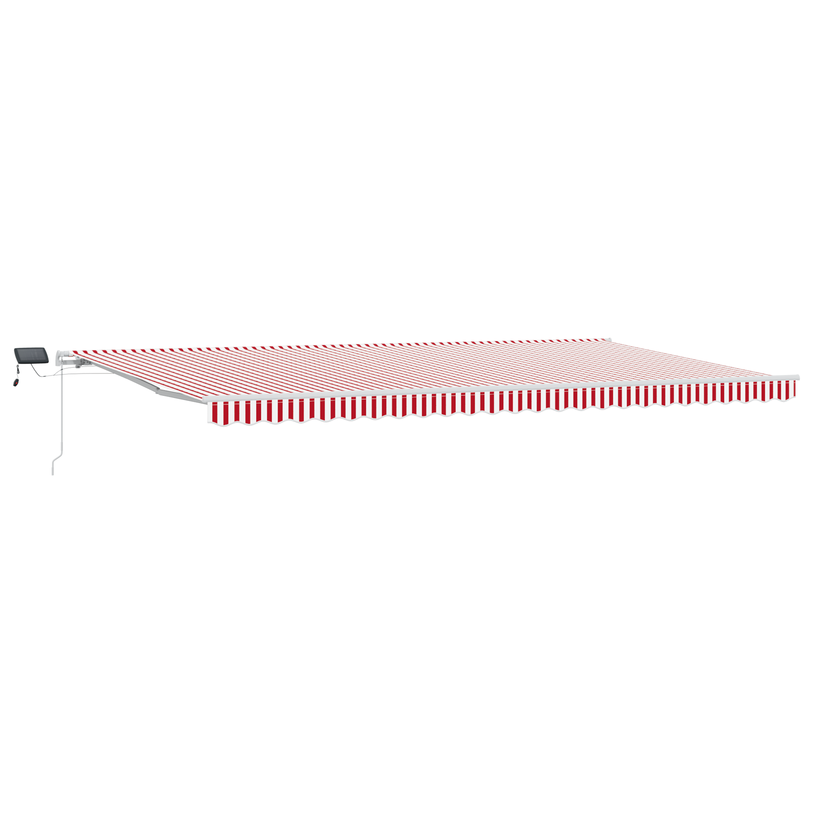 vidaXL Cortina Retractabilă cu Manual 600 × 300 cm Roșu și alb vidaXL Cortina Retractabilă cu Manual 600 × 300 cm Roșu și alb