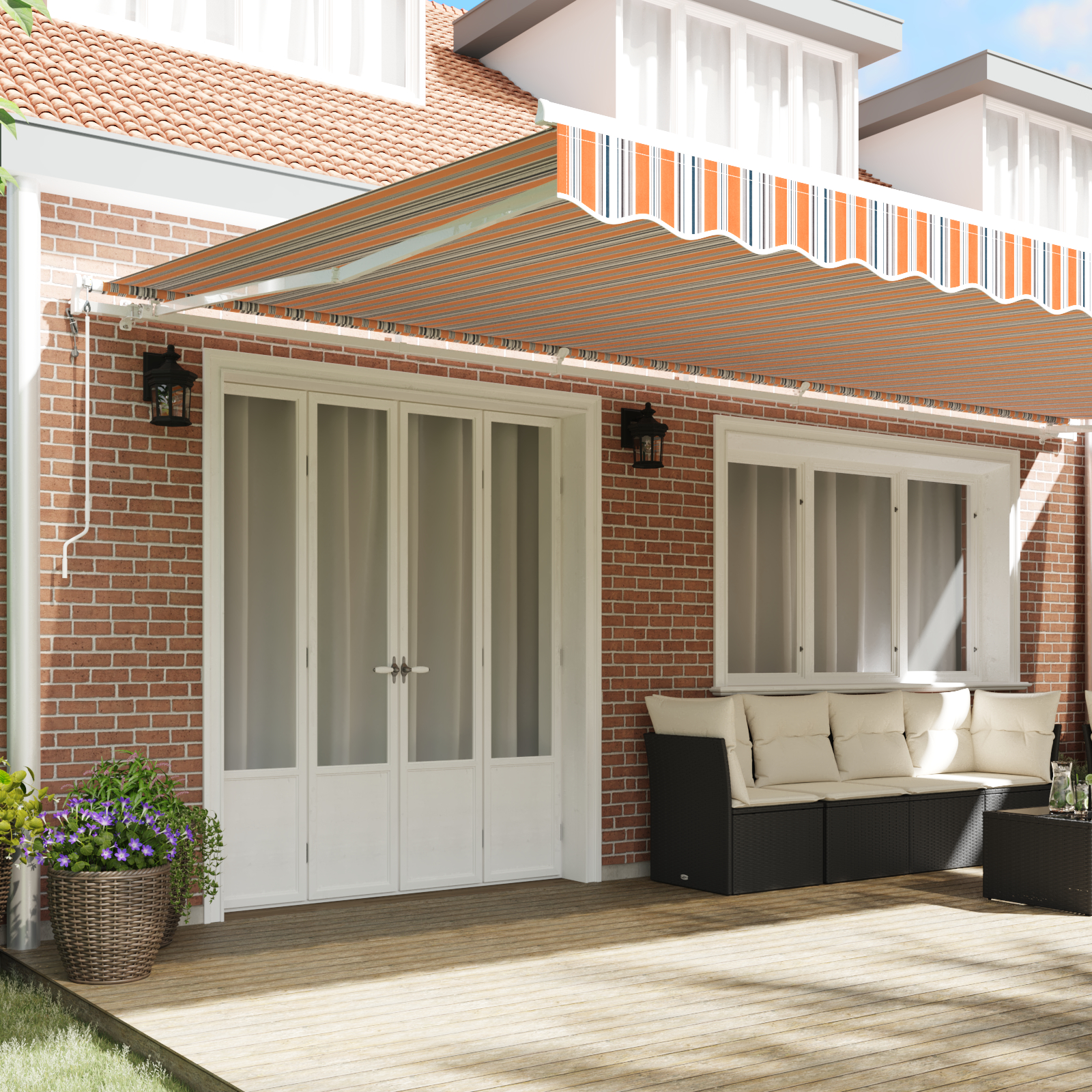 vidaXL Cortina Retractabilă 600 × 300 cm Multicolour