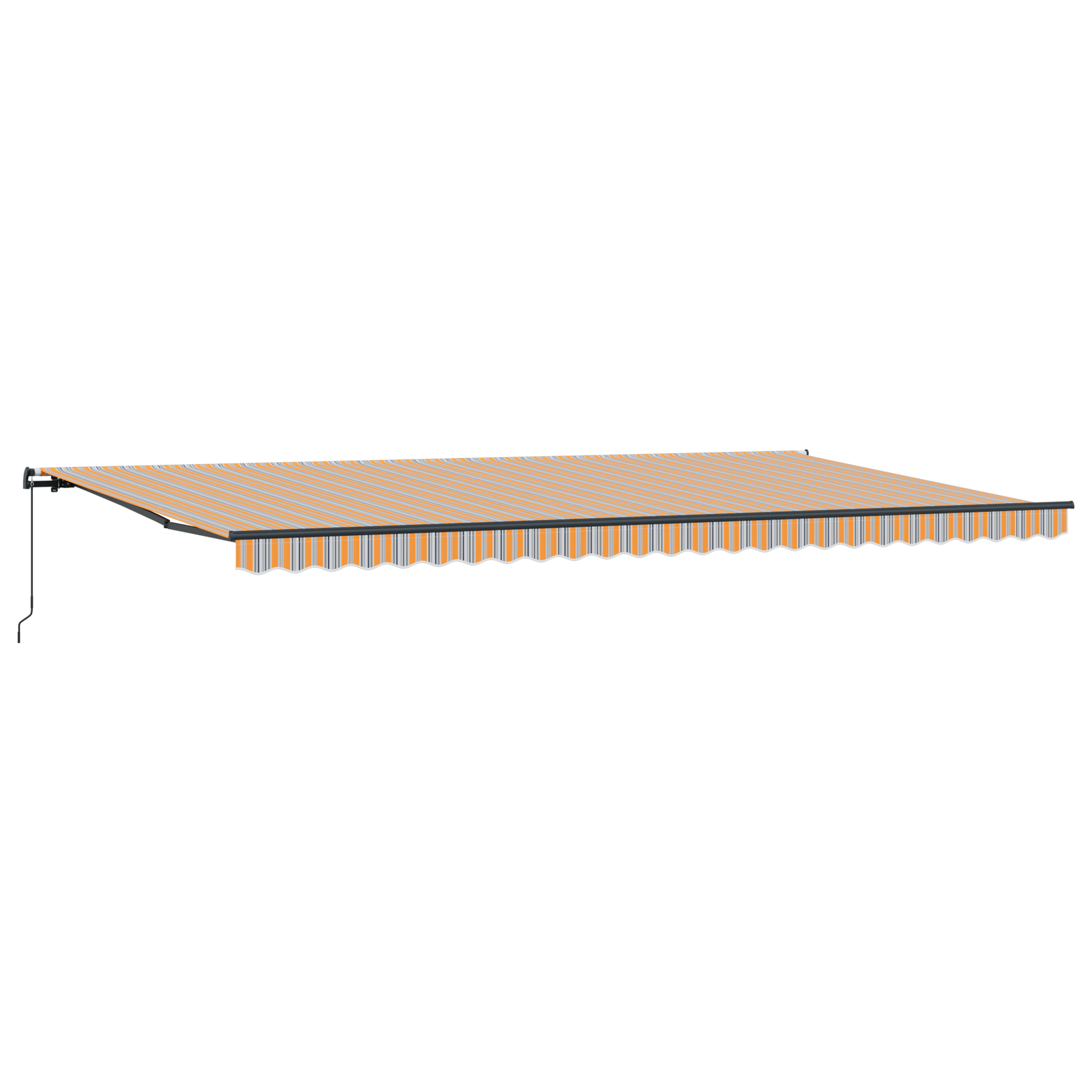 vidaXL Cortina Retractabilă Manual Multicolour 600 × 300 cm țesătură vidaXL Cortina Retractabilă Manual Multicolour 600 × 300 cm țesătură