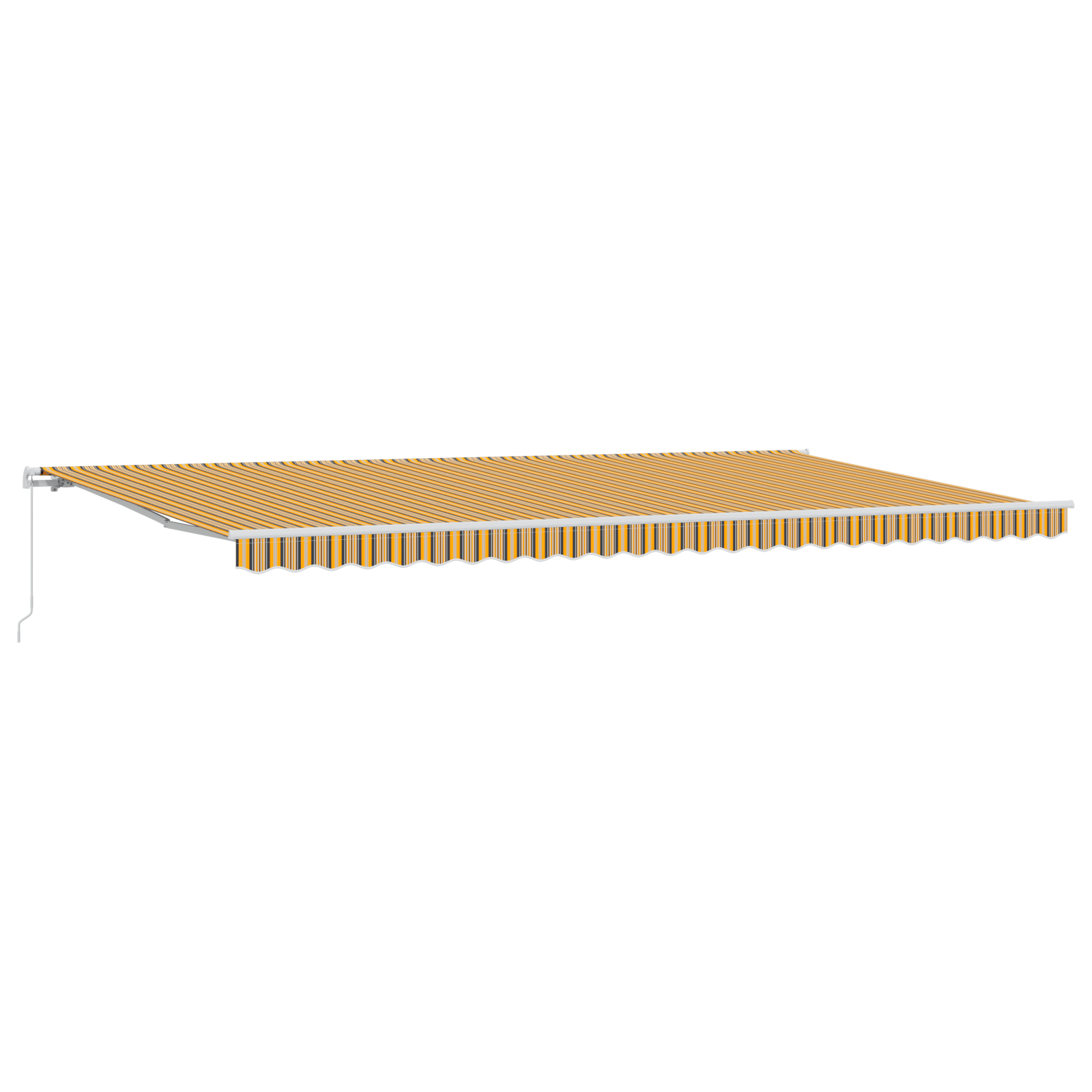 vidaXL Markiză Retractabilă Manuală Stripe Multicolor 600x300 cm