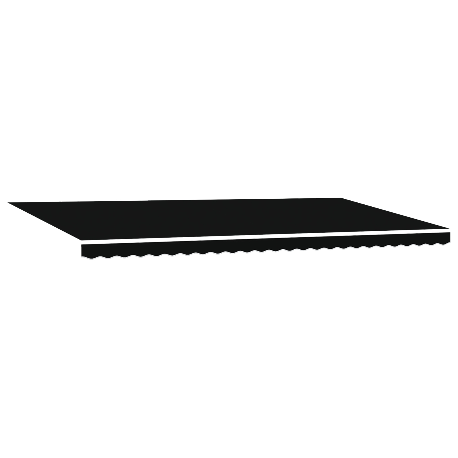 marchiza retractabilă manuală vidaXL Negru 600x300 cm marchiza retractabilă manuală vidaXL Negru 600x300 cm