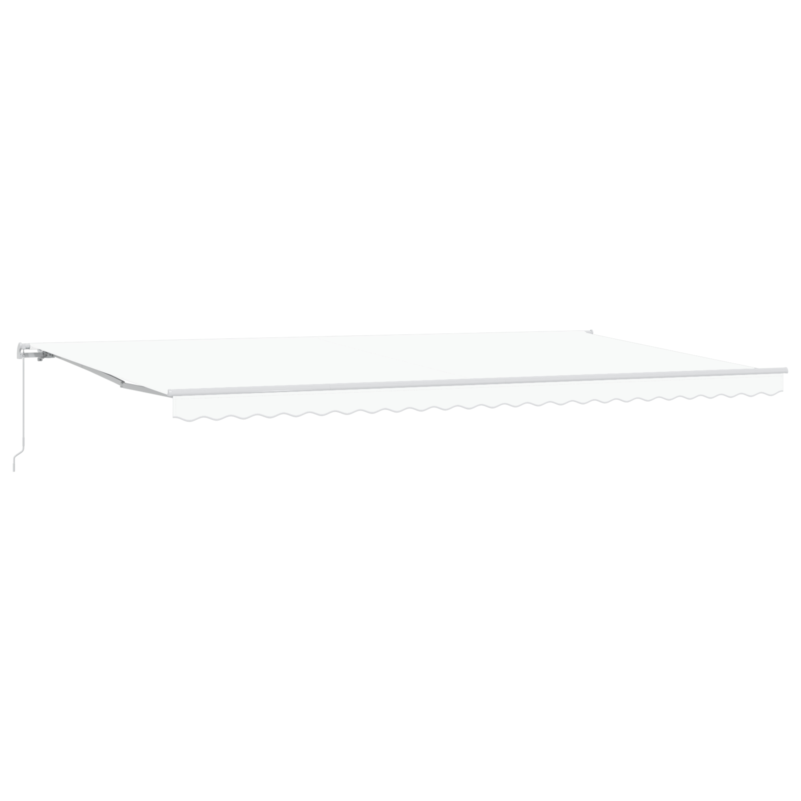 vidaXL Marka retractabilă albă 600x300 cm