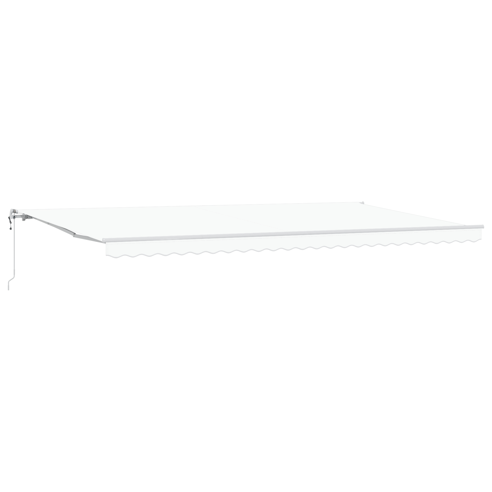 vidaXL Cortina Retractabilă 600 × 300 cm Alb