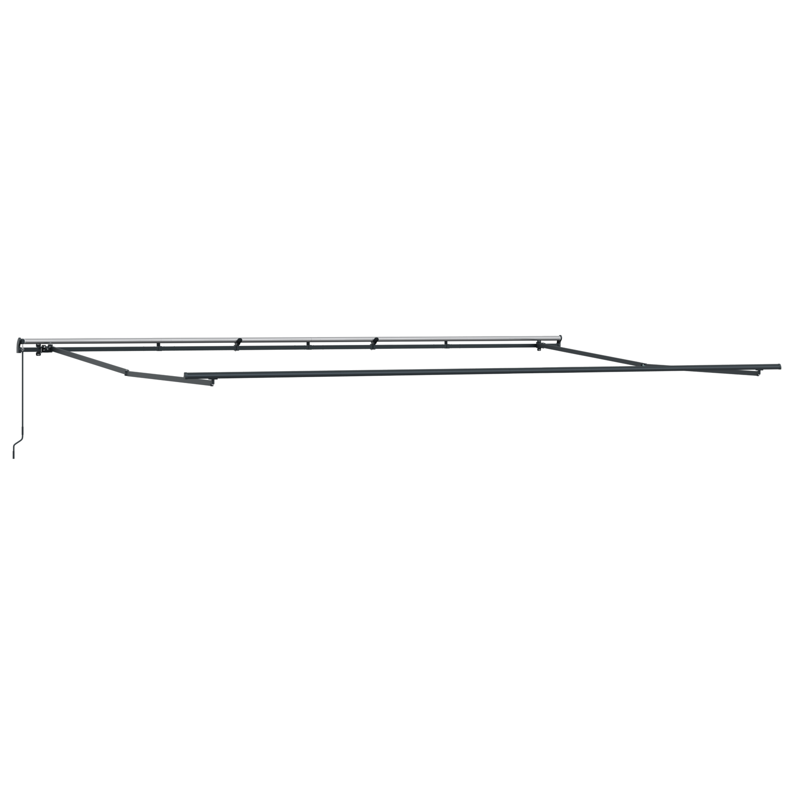 vidaXL Umbrelă albă Manual Alb 600 × 300 cm Poliester vidaXL Umbrelă albă Manual Alb 600 × 300 cm Poliester