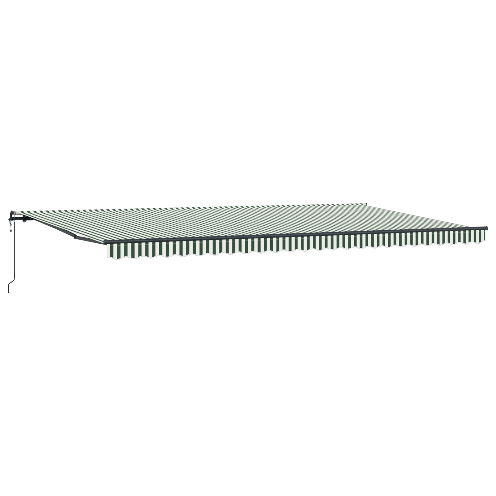 vidaXL Pergolă Retractabilă Automată , Verde și Alb, 600 x 300 cm vidaXL Pergolă Retractabilă Automată , Verde și Alb, 600 x 300 cm