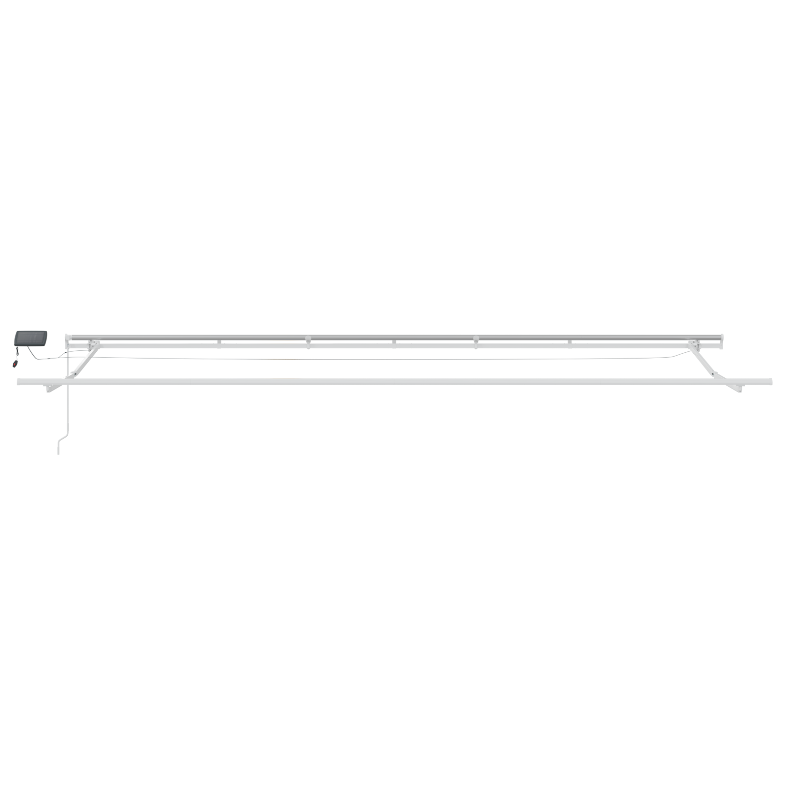 vidaXL Cortina Retractabilă cu Manual 600 × 350 cm portocaliu și maro