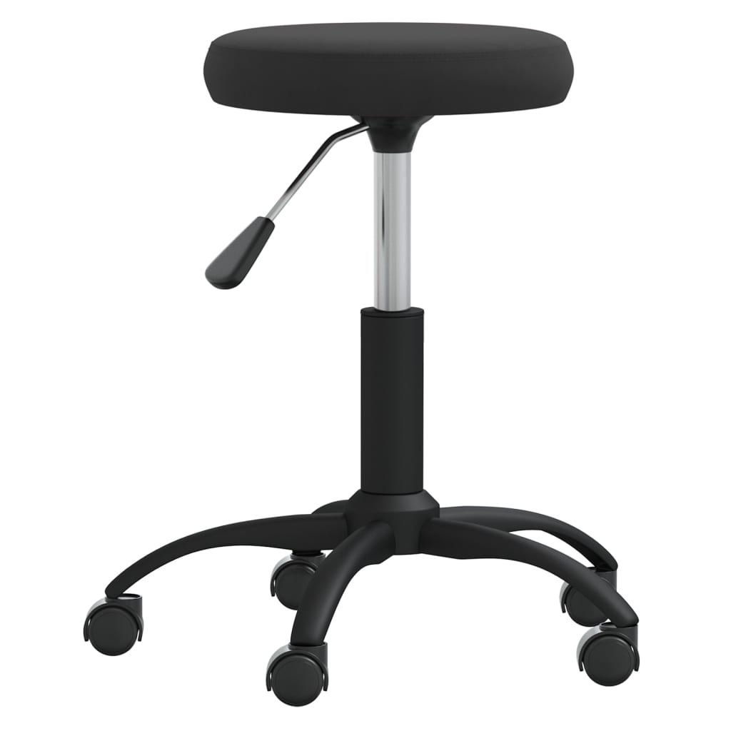 vidaXL Scaun de birou pivotant, negru, catifea vidaXL Scaun de birou pivotant, negru, catifea