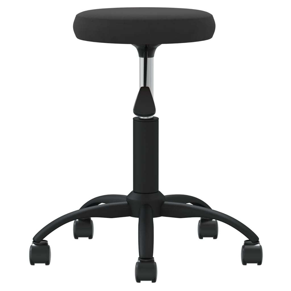vidaXL Scaun de birou pivotant, negru, catifea vidaXL Scaun de birou pivotant, negru, catifea