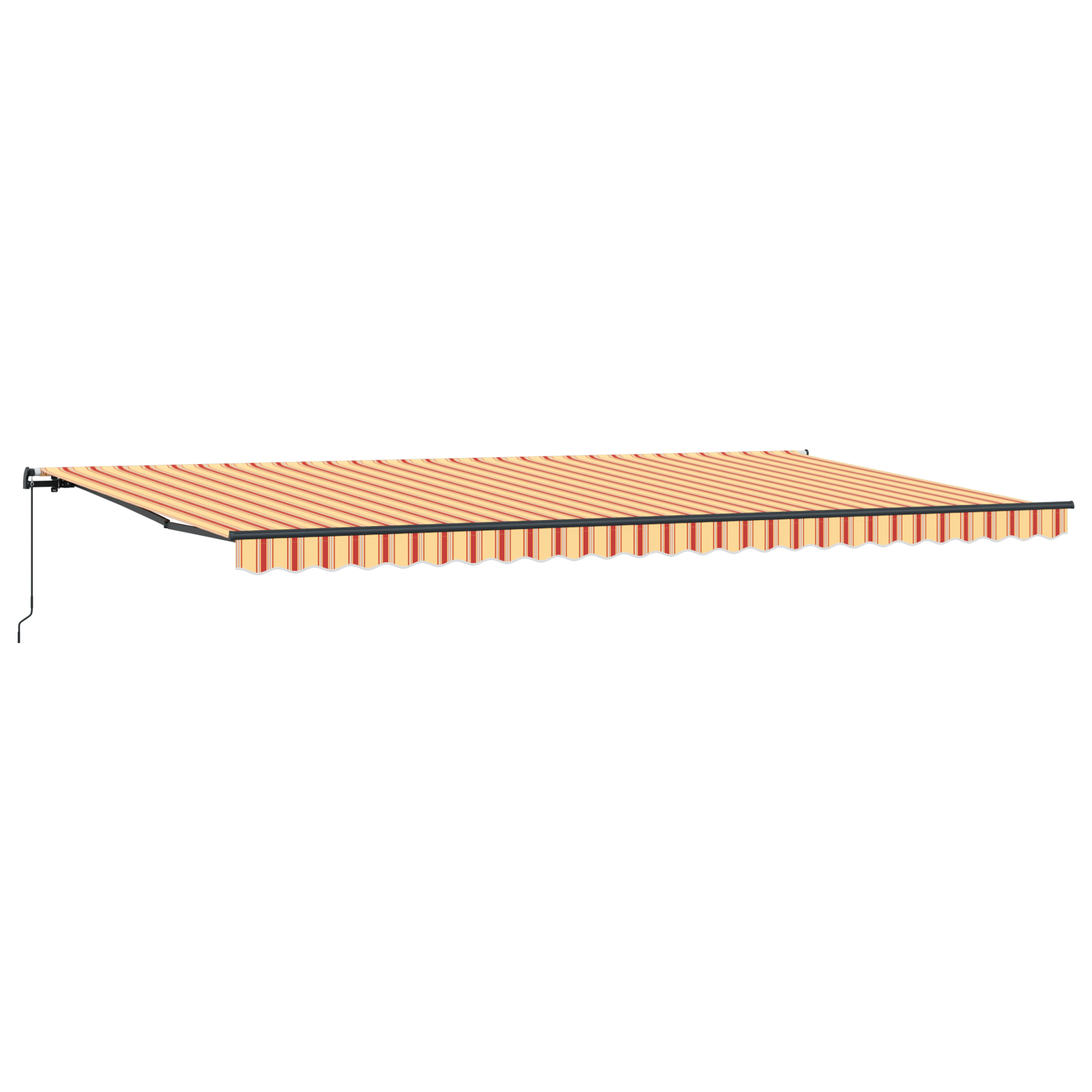 vidaXL Cortina Retractabilă galben și portocaliu 600 × 350 cm țesătură