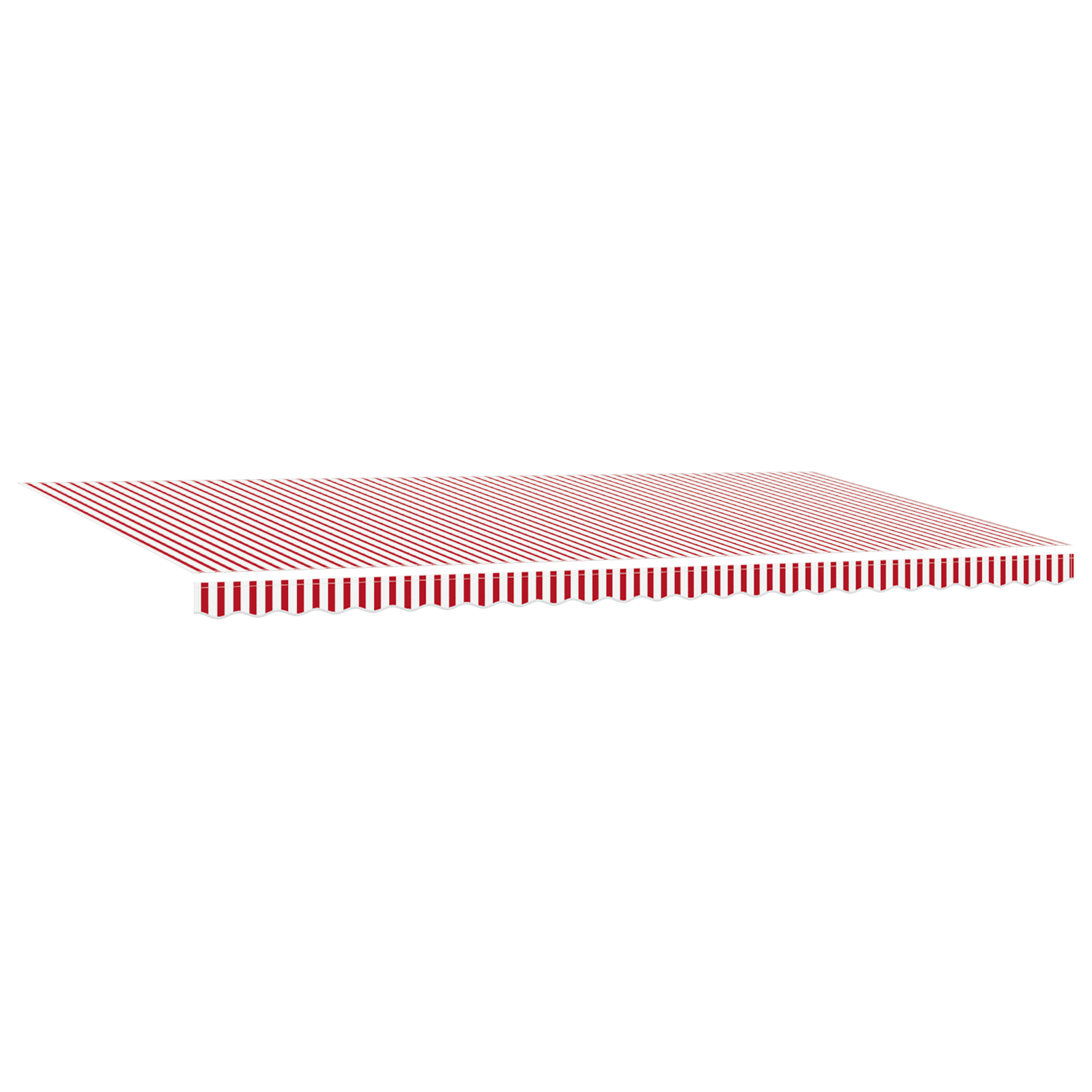 vidaXL Marchiză Retractabilă Roșu și alb 600 × 350 cm Roșu și alb