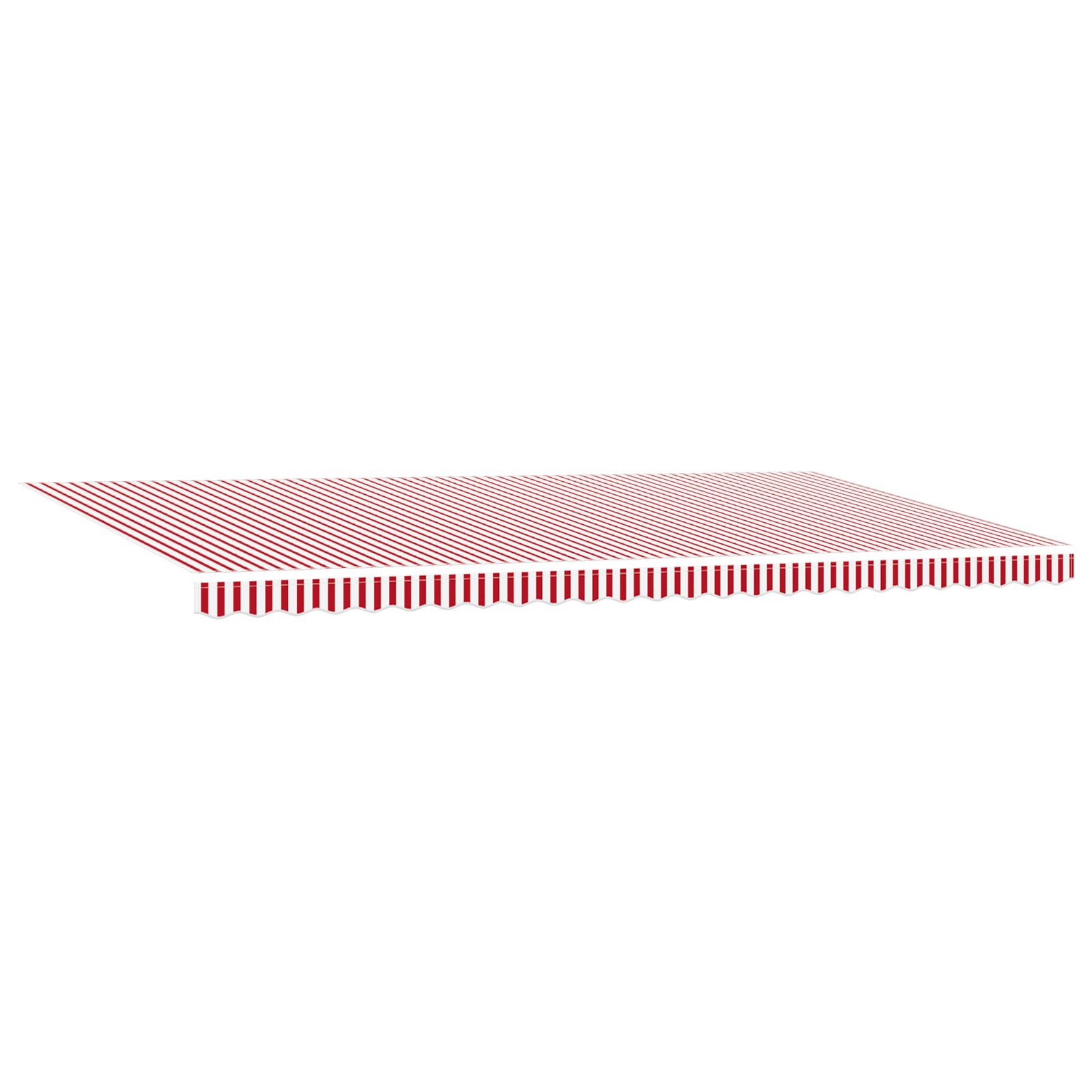 vidaXL Pergolă retractabilă automată cu dungi roșii și albe, 600 x 350 cm