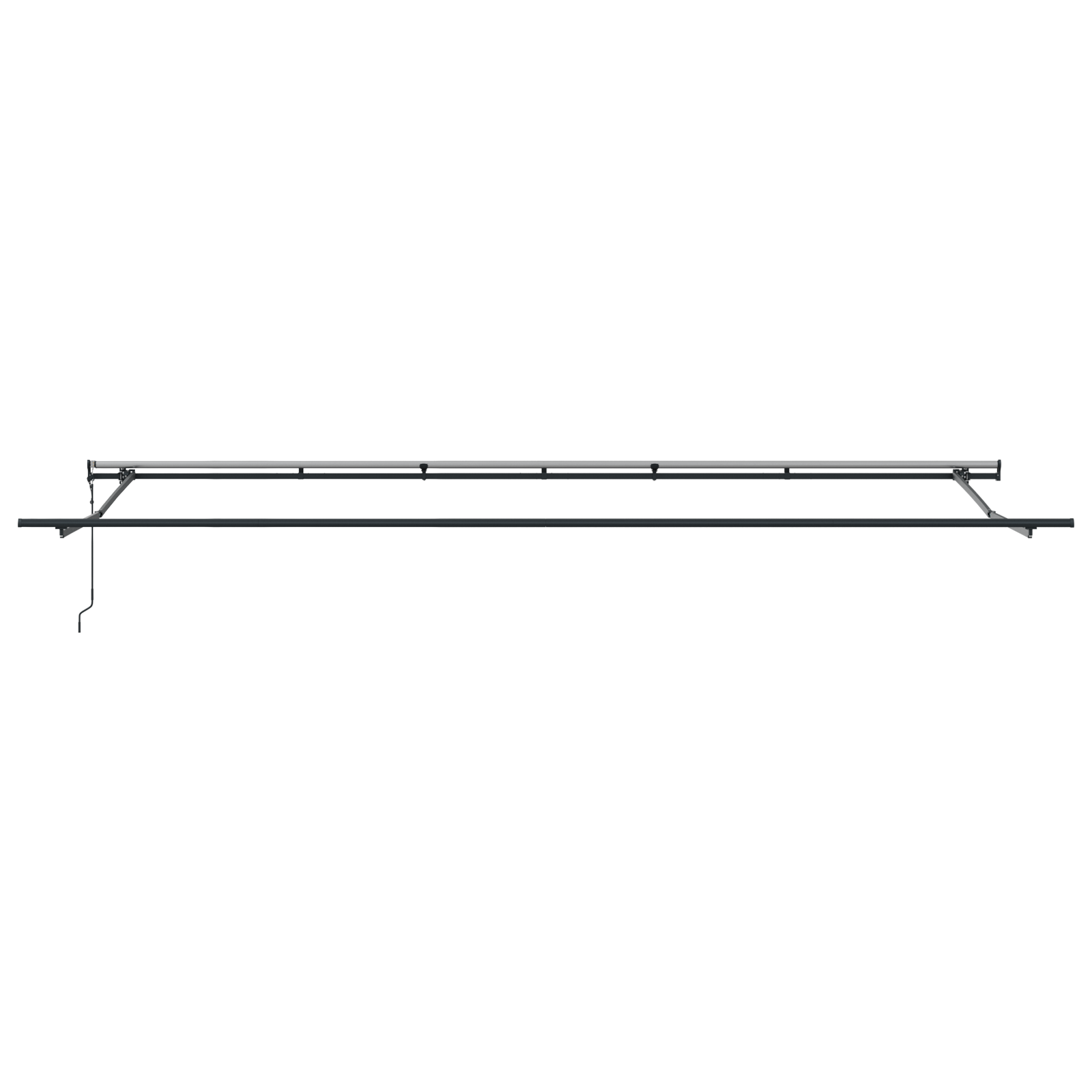 vidaXL Pergolă retractabilă automată cu dungi roșii și albe, 600 x 350 cm