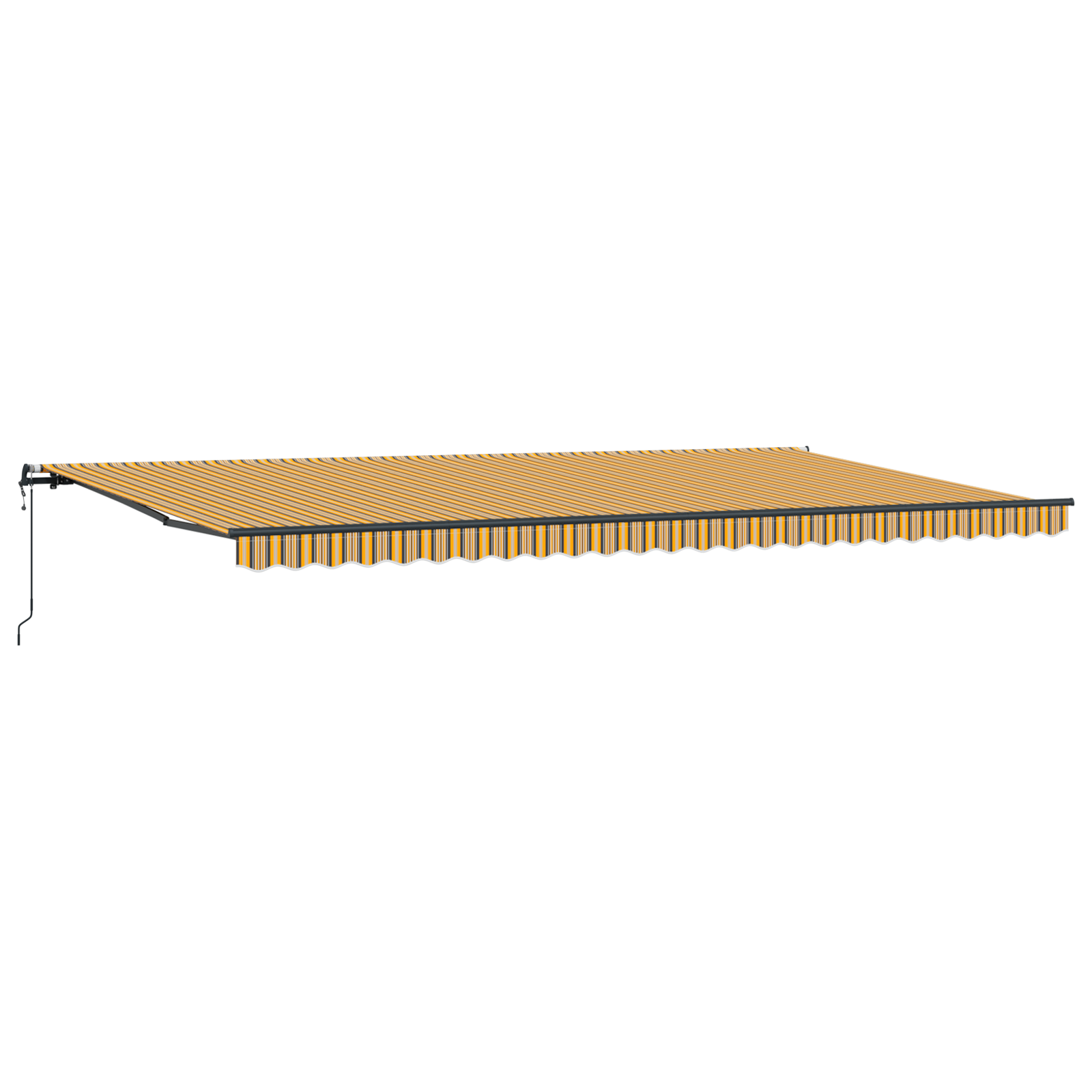 vidaXL Markiză Automată Retractabilă cu Fâșii Colorate 600 x 350 cm vidaXL Markiză Automată Retractabilă cu Fâșii Colorate 600 x 350 cm
