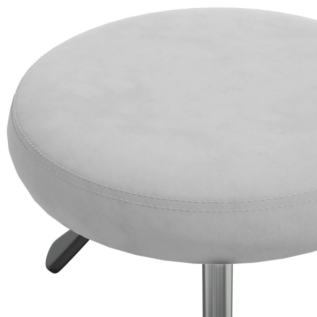 vidaXL Scaun de birou pivotant, gri deschis, catifea vidaXL Scaun de birou pivotant, gri deschis, catifea